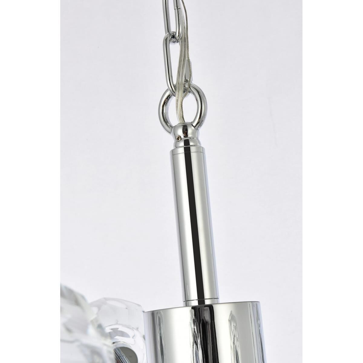 Shown in Chrome  finish and RC Clear crystal and Clear glass