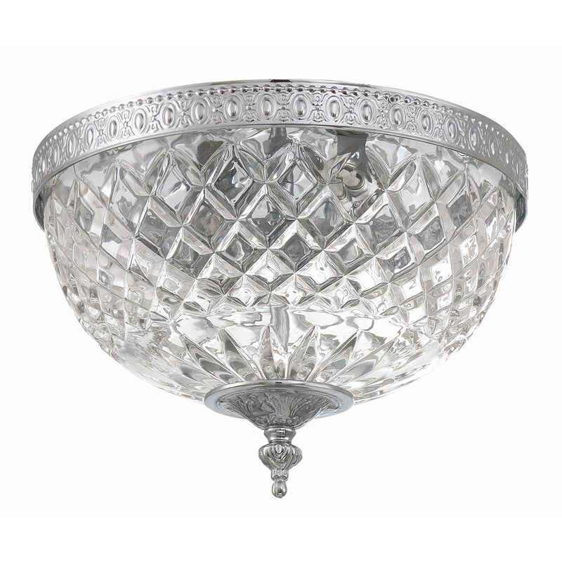 Ceiling 10 Inch 2 Light Semi Flush Mount by Crystorama