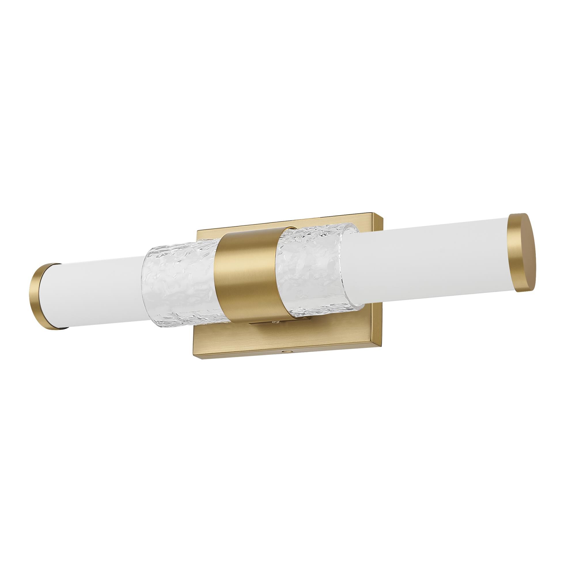 Shown in Modern Gold finish and Matte Opal glass and Matte Opal shade