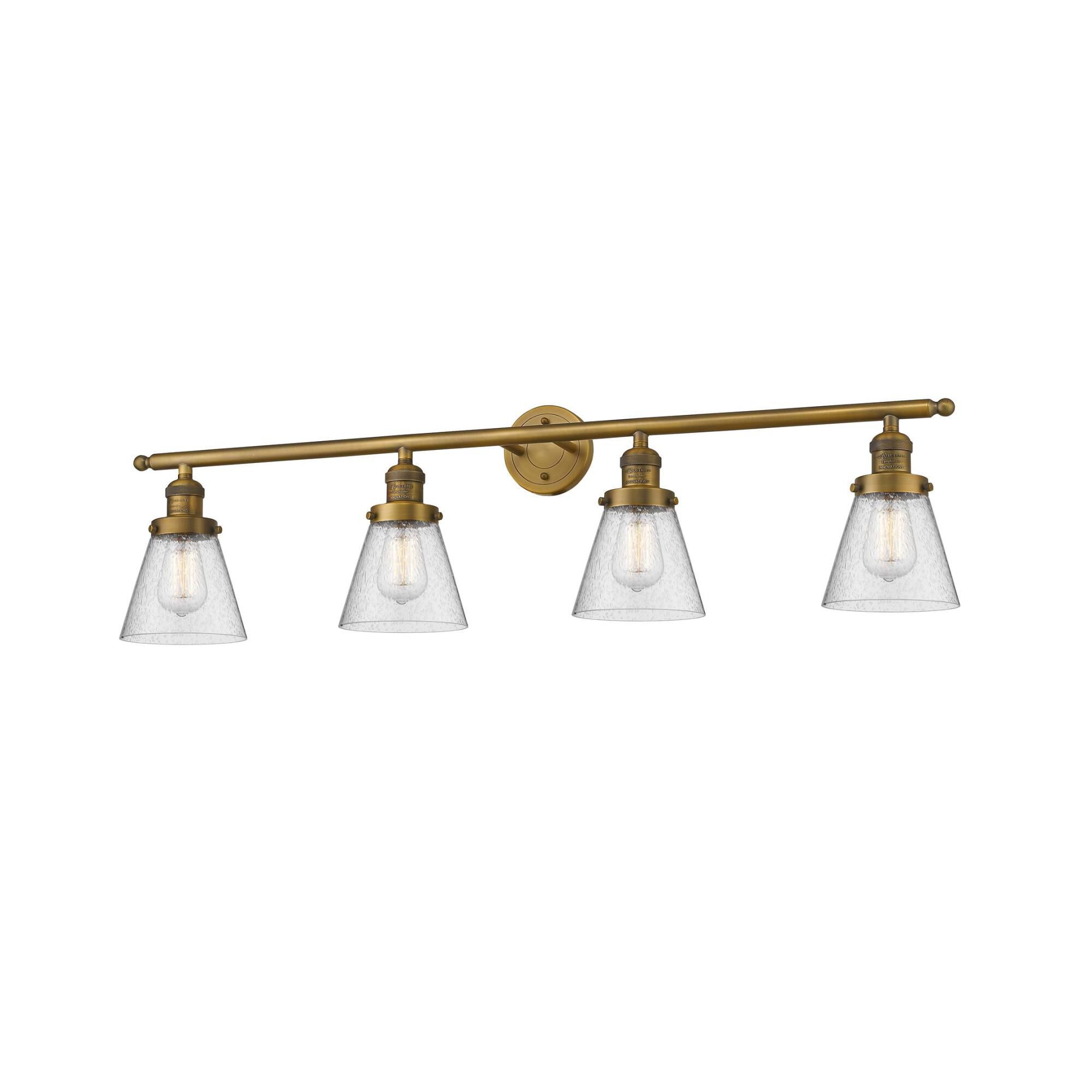 Bruno Marashlian Small Cone 42 Inch 4 Light Bath Vanity Light by Innovations Lighting
