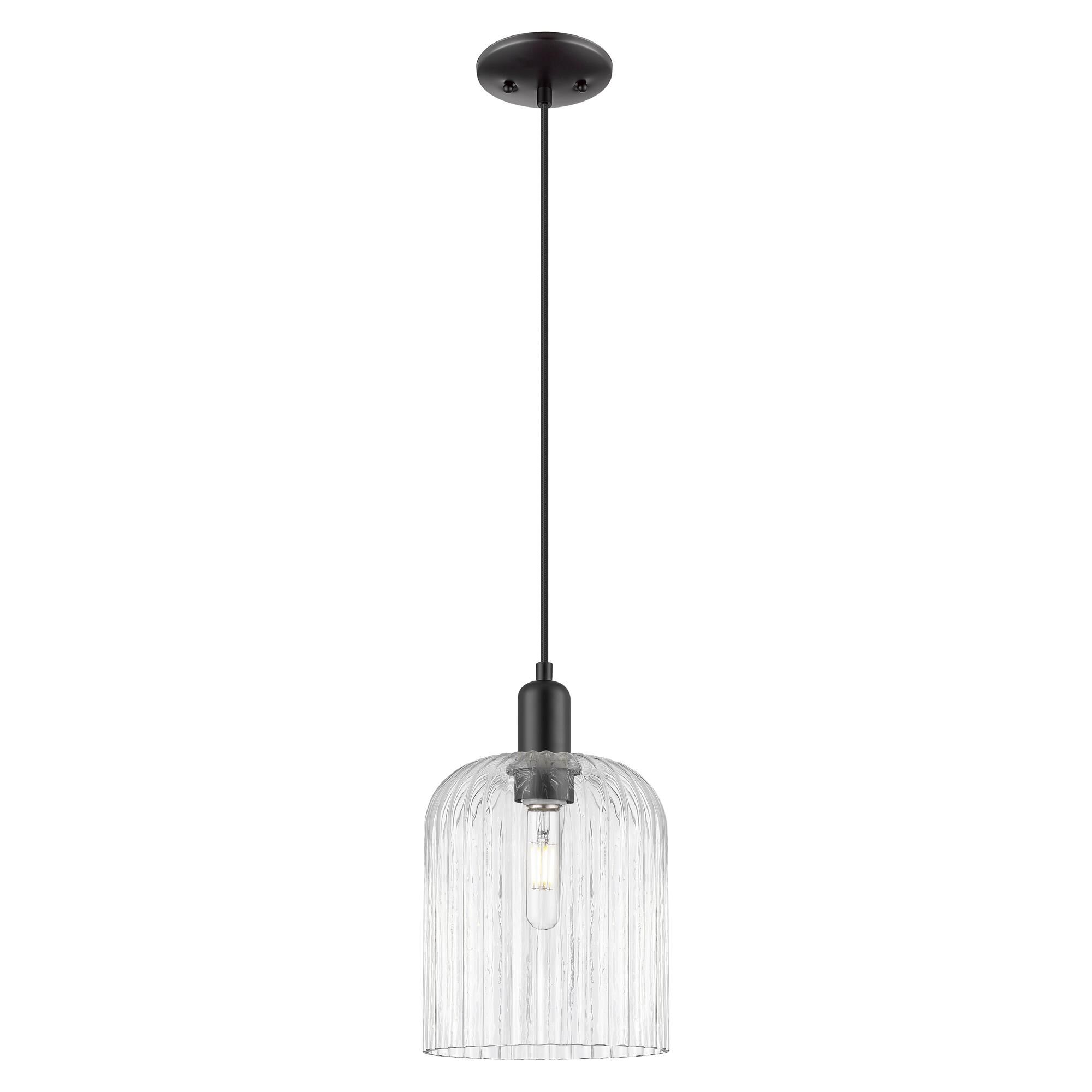 Shown in Matte Black finish and Clear glass