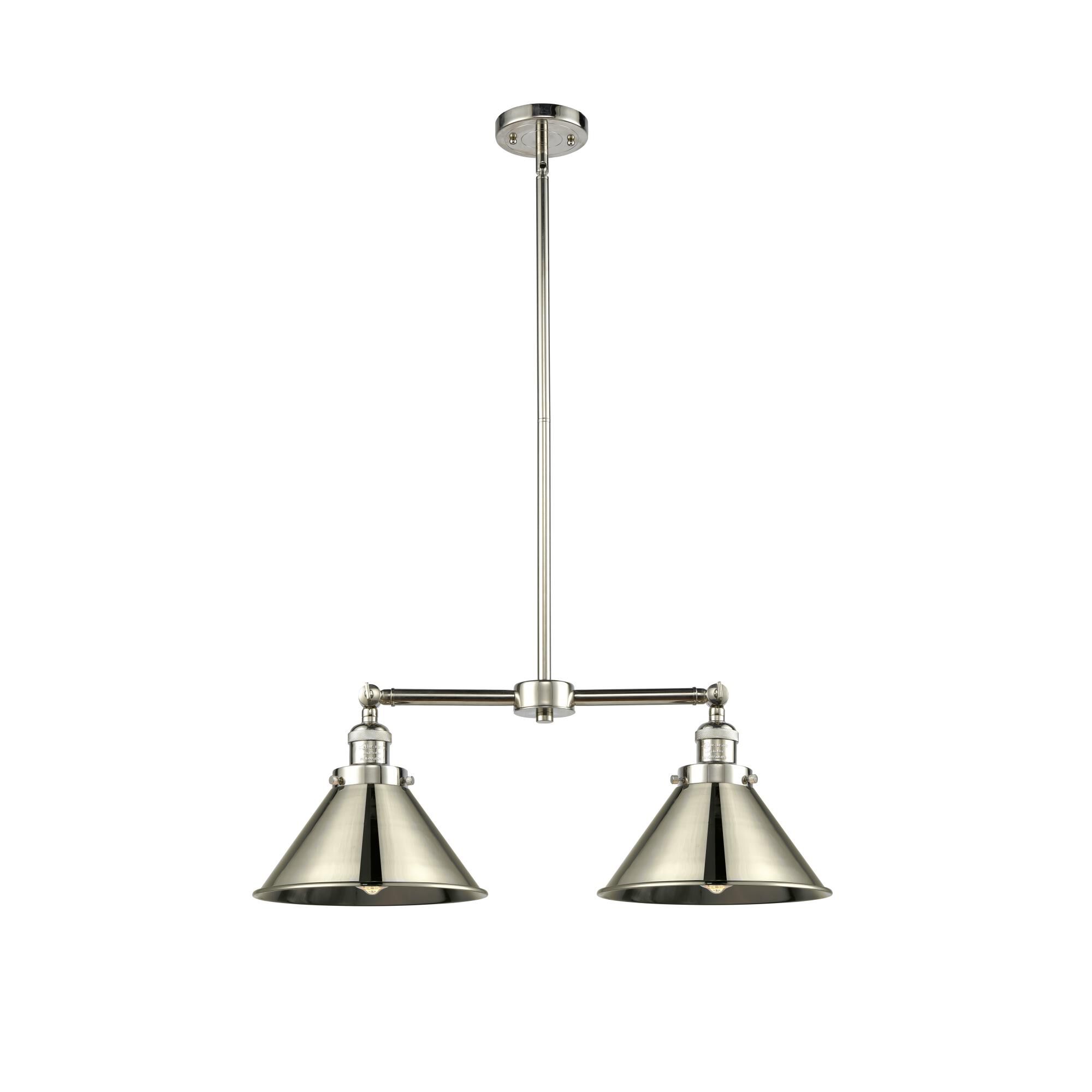Shown in Polished Nickel finish and Metal - Polished Nickel shade
