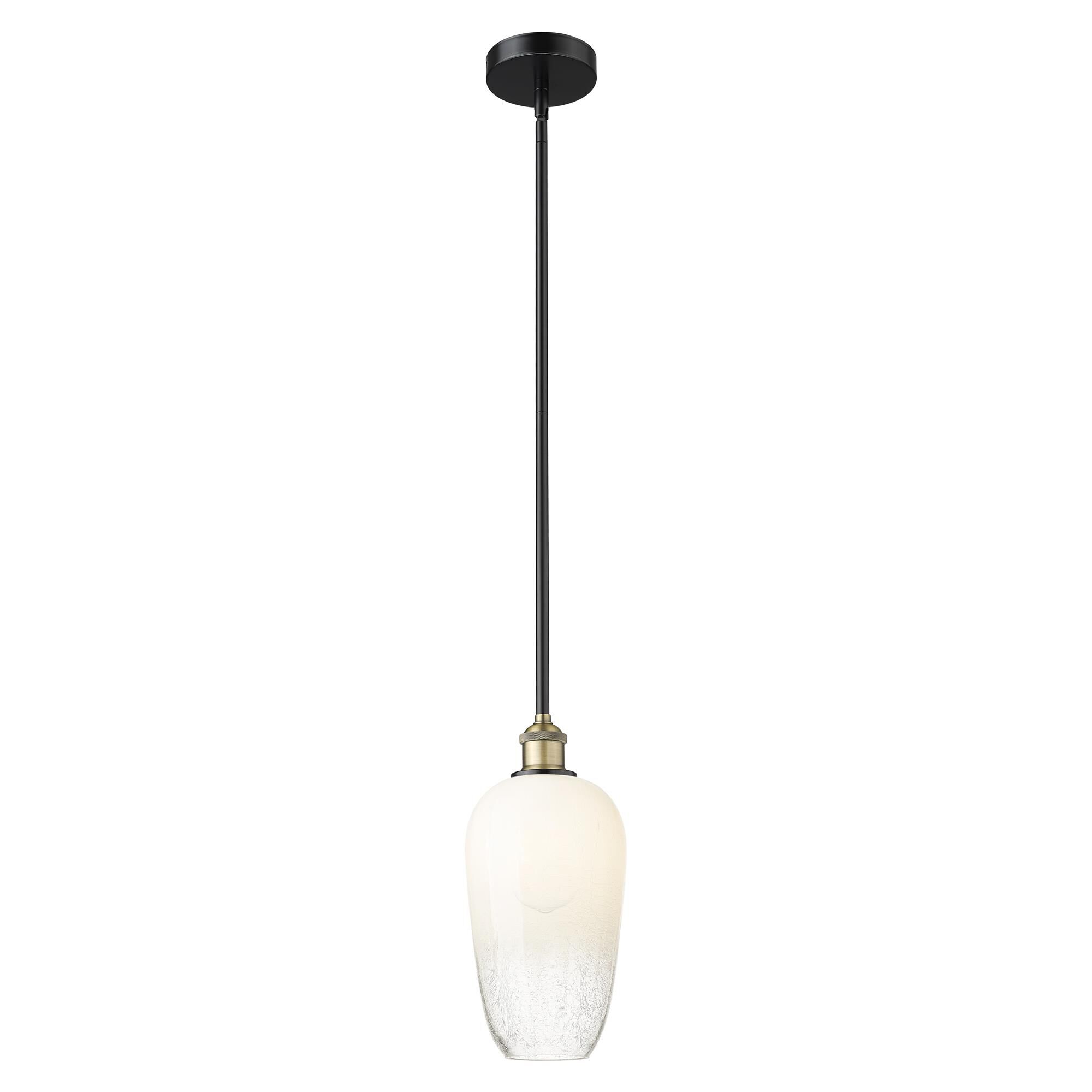 Shown in Black Antique Brass finish and Opal glass