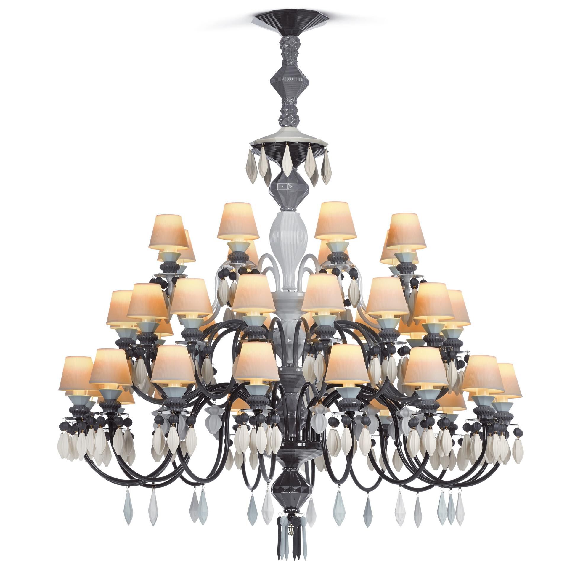 Belle De Nuit 49 Inch 40 Light LED Chandelier by Lladro