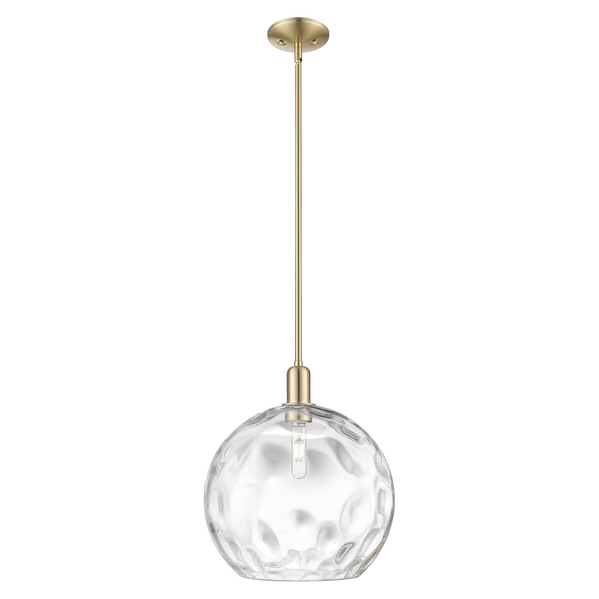 Shown in Champagne Bronze finish and Clear Water glass