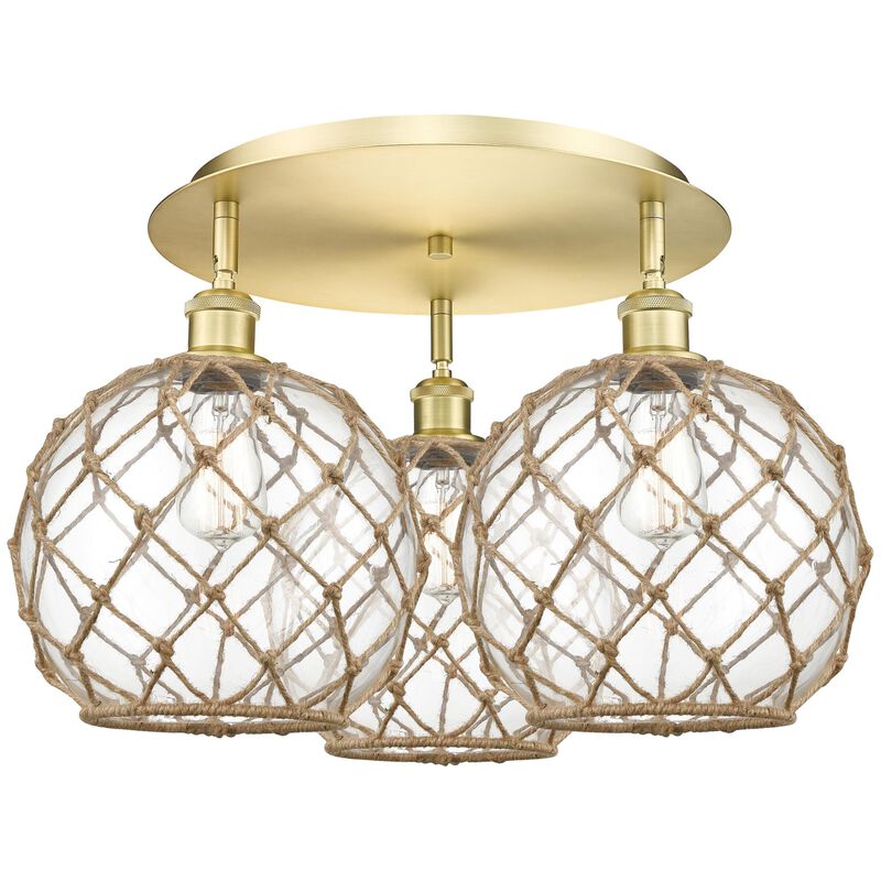 Bruno Marashlian Farmhouse Rope 22 Inch Flush Mount by Innovations Lighting