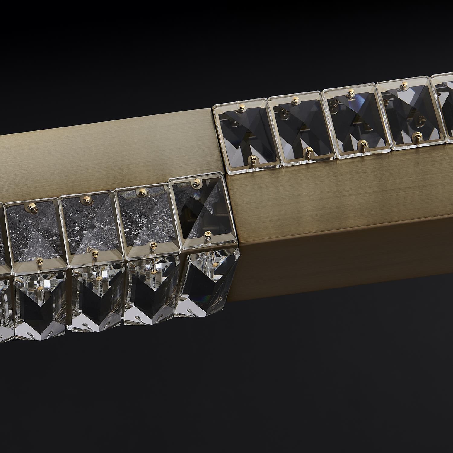 Shown in Winter Brass finish and Firenze Clear crystal