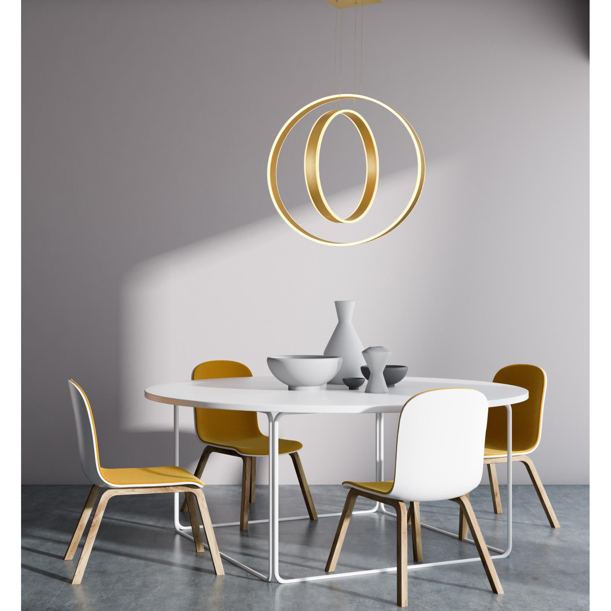 Aria 24 Inch LED Large Pendant by Thumprints