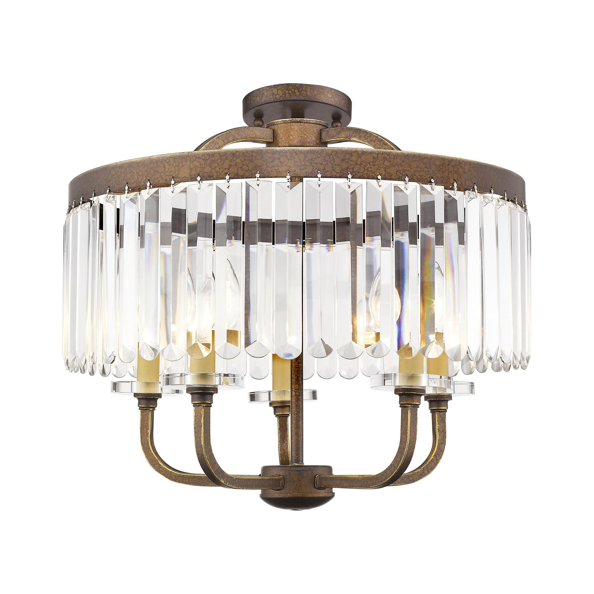 Ashton 20 Inch 5 Light Mini Chandelier by Livex Lighting