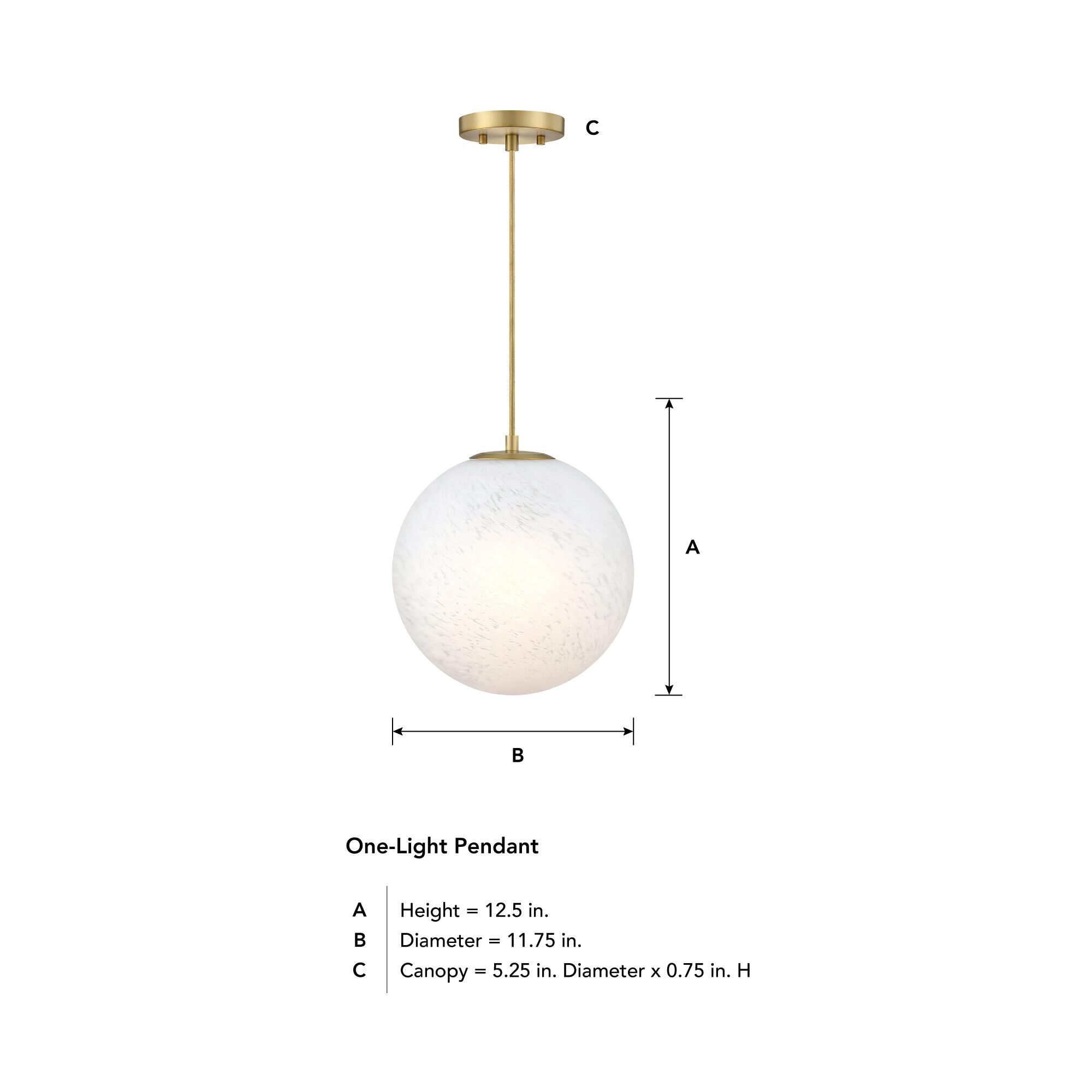 Shown in Brushed Gold finish and Etched Cloud glass