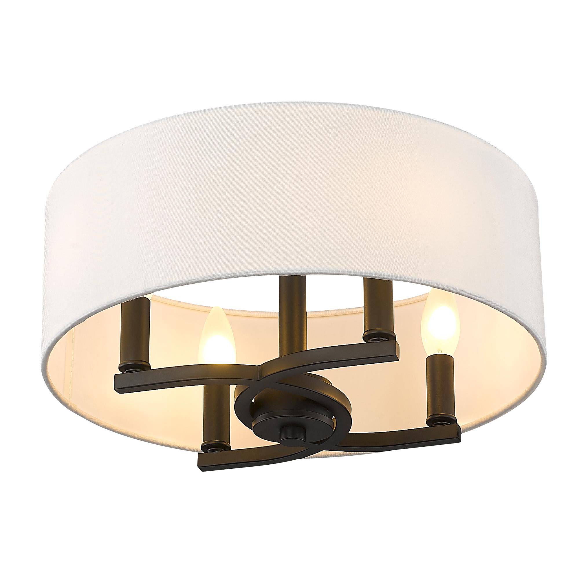 Eliana 16 Inch Semi Flush Mount by Golden Lighting