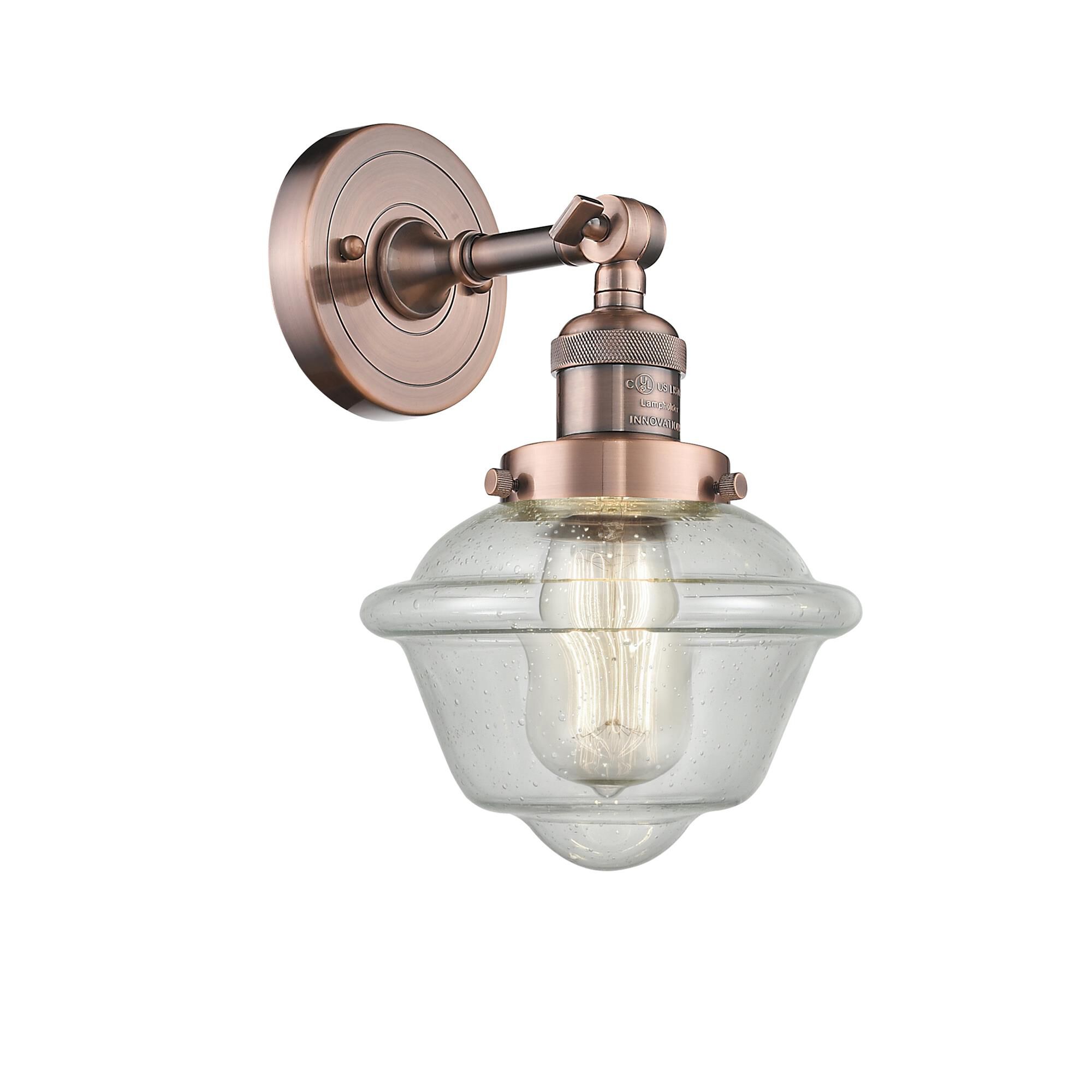 Bruno Marashlian Small Oxford 7 Inch 1 Light Semi Flush Mount by Innovations Lighting