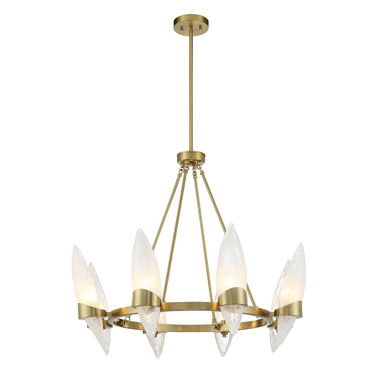 Nouvel 31 Inch 8 Light Chandelier by Savoy House