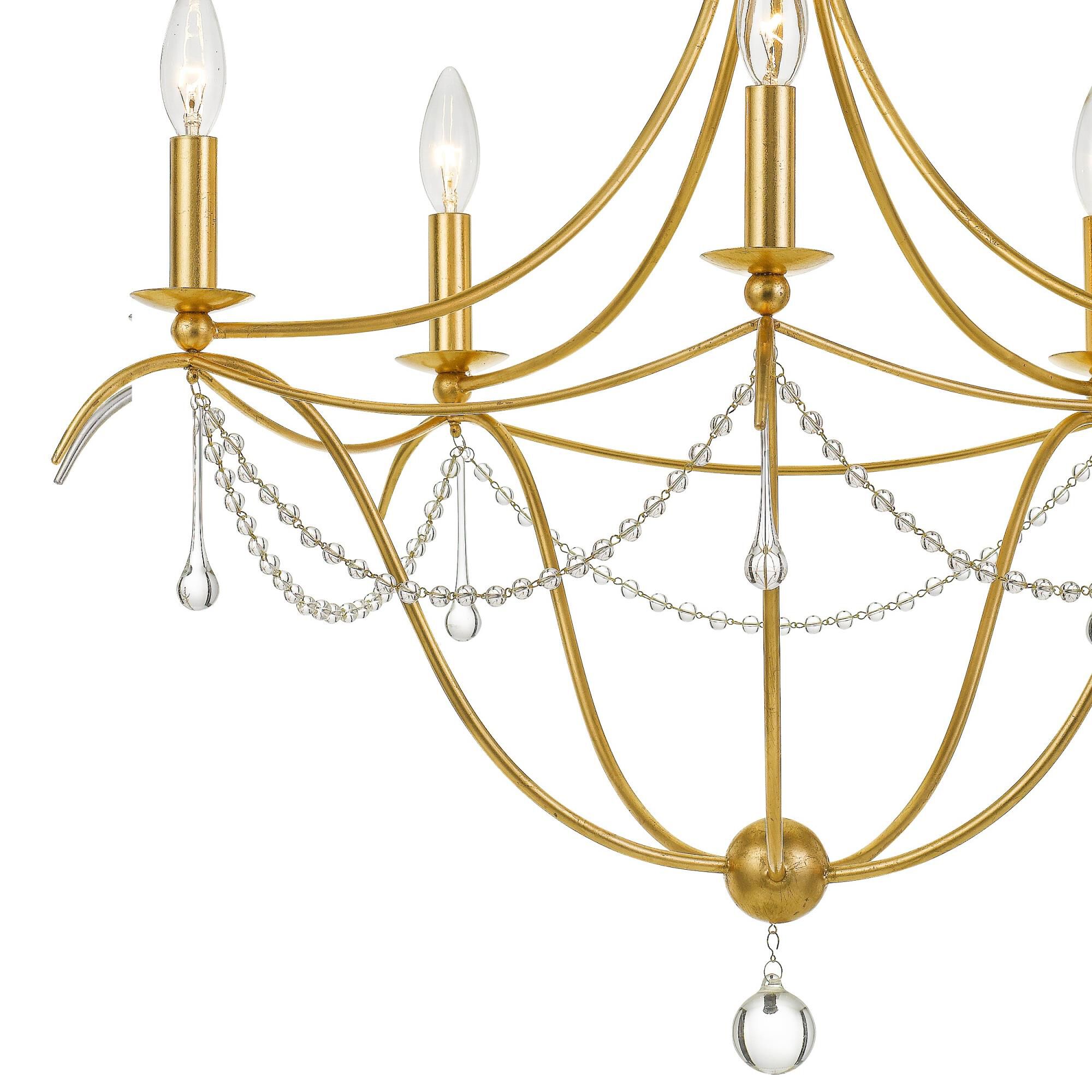 Metro 27 Inch 5 Light Chandelier by Crystorama