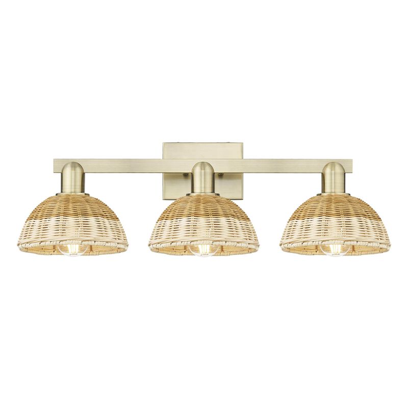 Bruno Marashlian Natural Ballston Dome 26 Inch Bath Vanity Light by Innovations Lighting