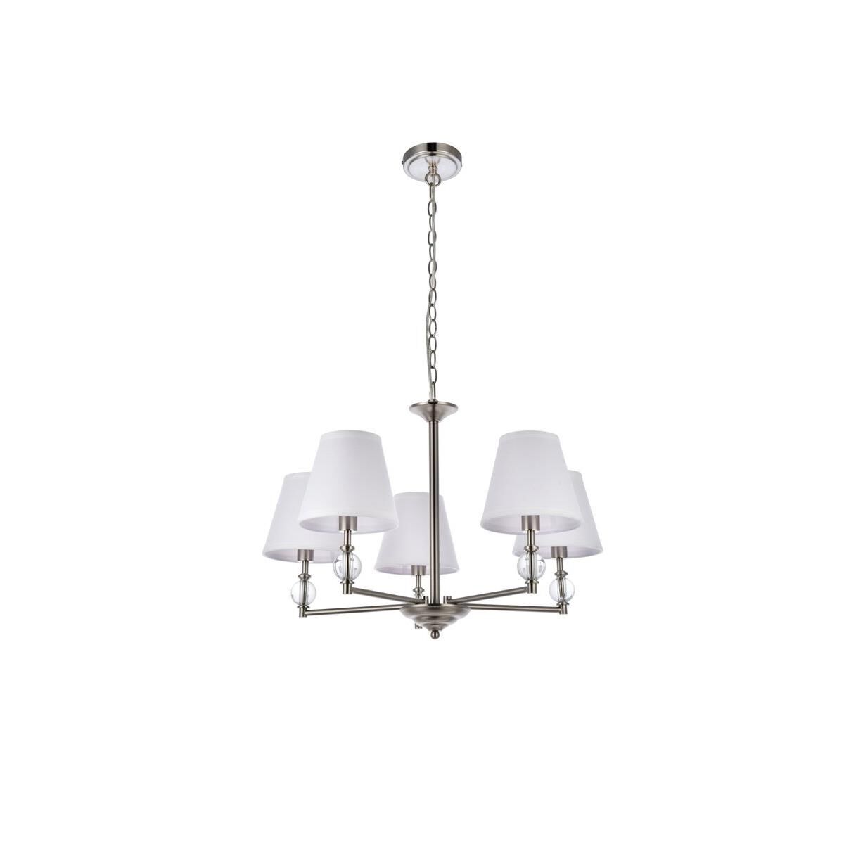 Bethany 27 Inch 5 Light Chandelier by Elegant Lighting