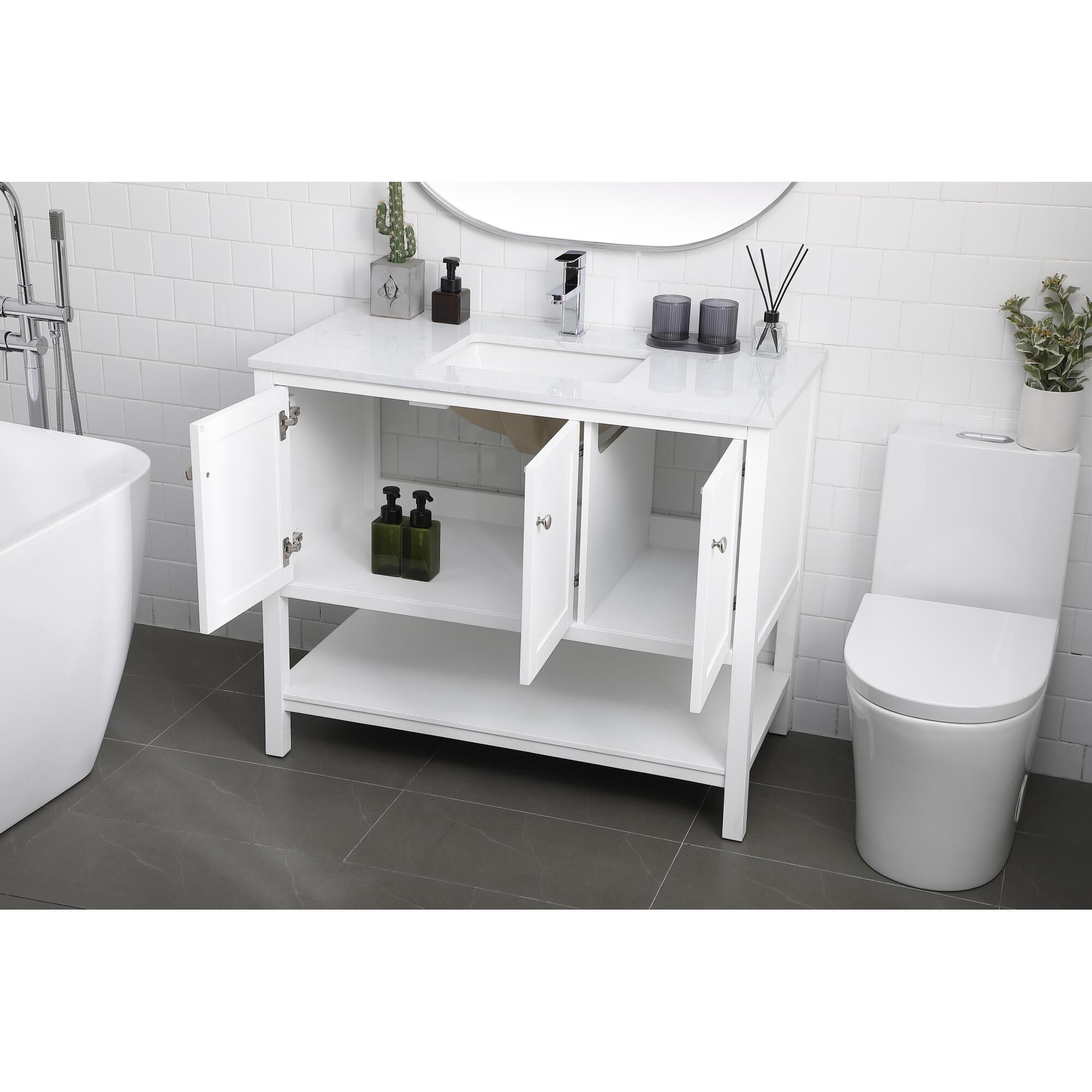 Heath 42 Inch Bath Vanity by Elegant Decor