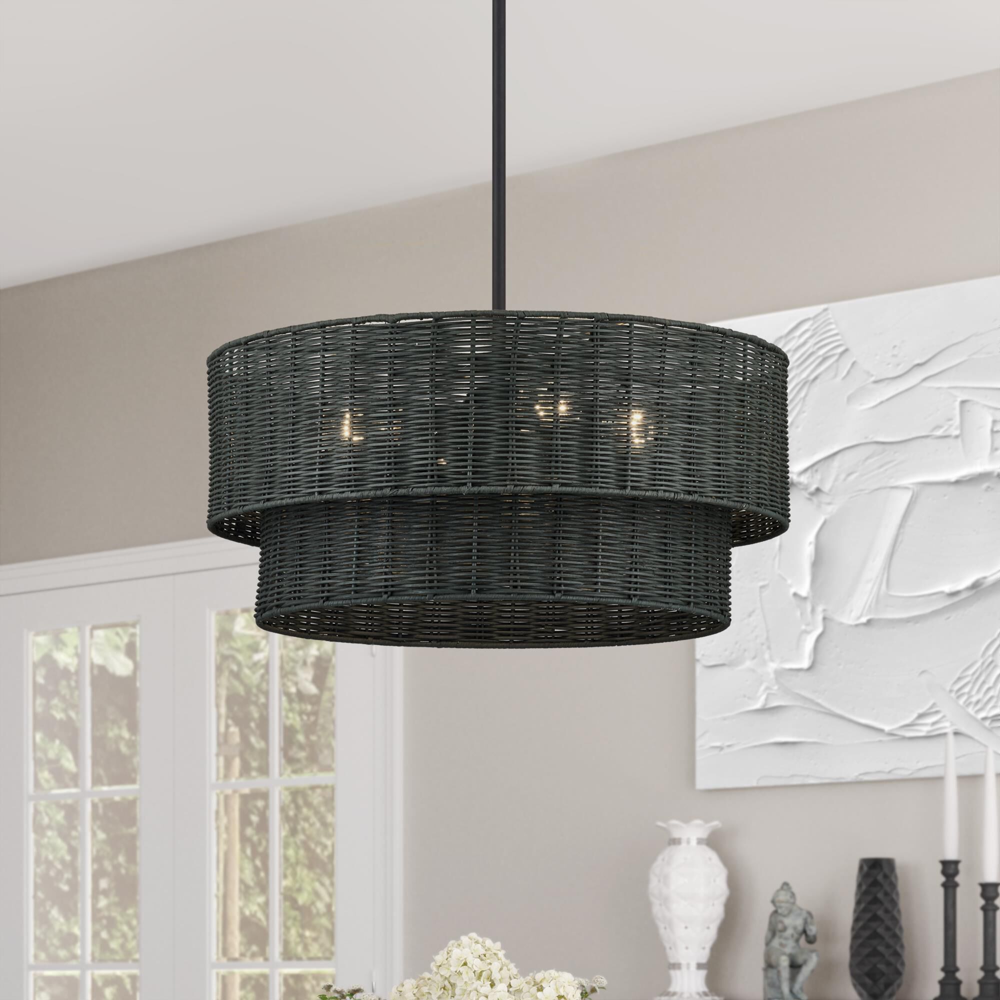 Weavington 21 Inch Large Pendant by Livex Lighting
