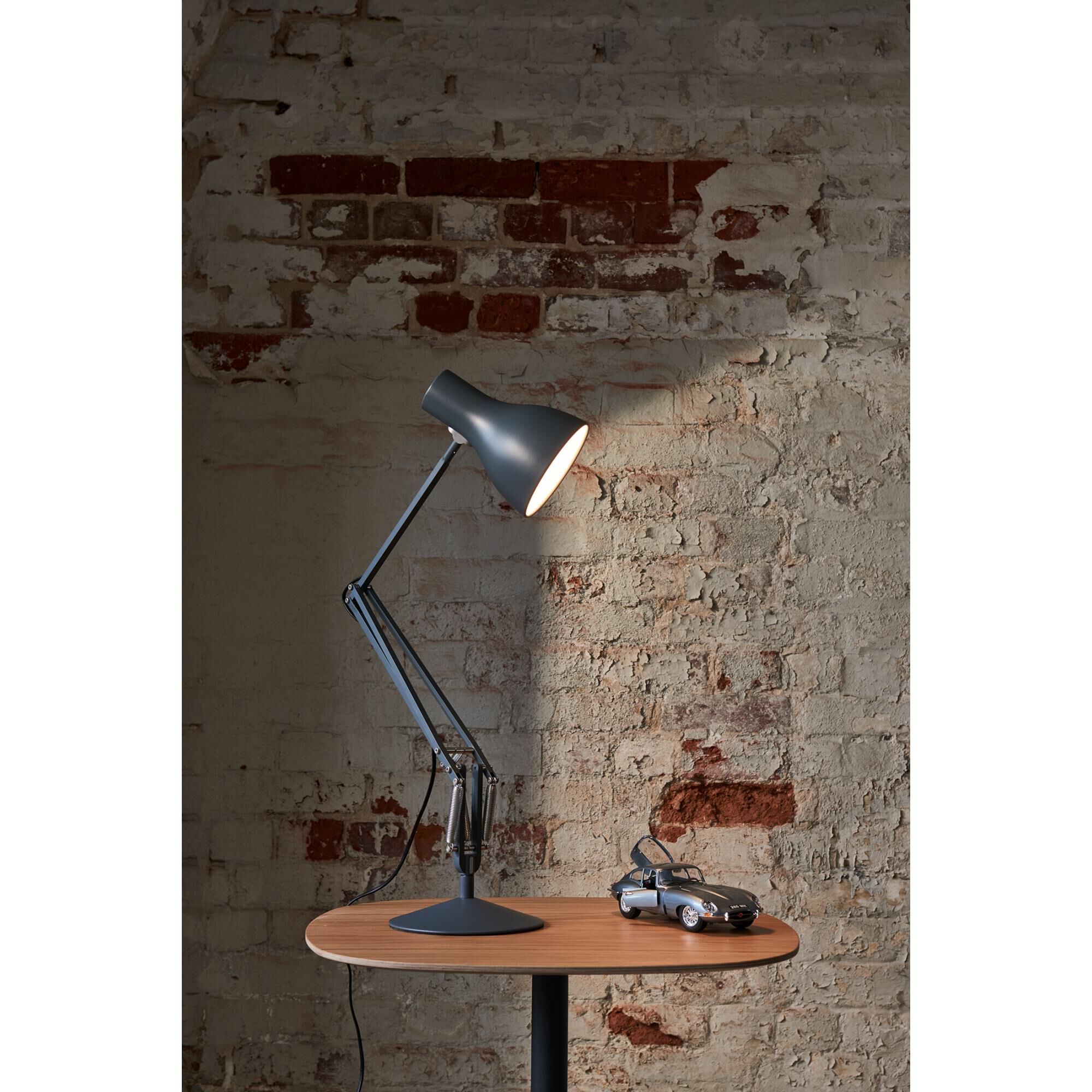 Shown in Slate Grey finish and Aluminum shade