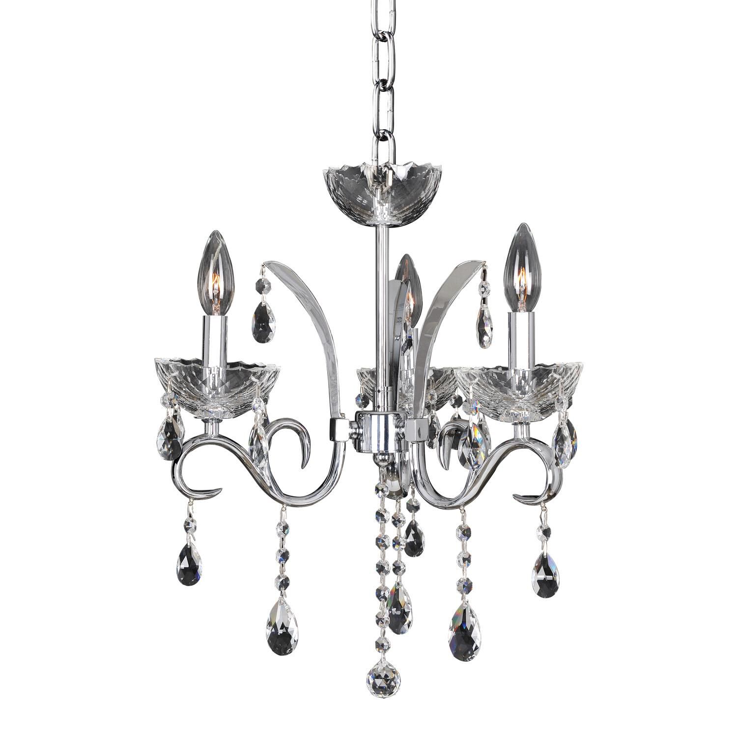 Catalani 16 Inch 3 Light Mini Chandelier by Allegri