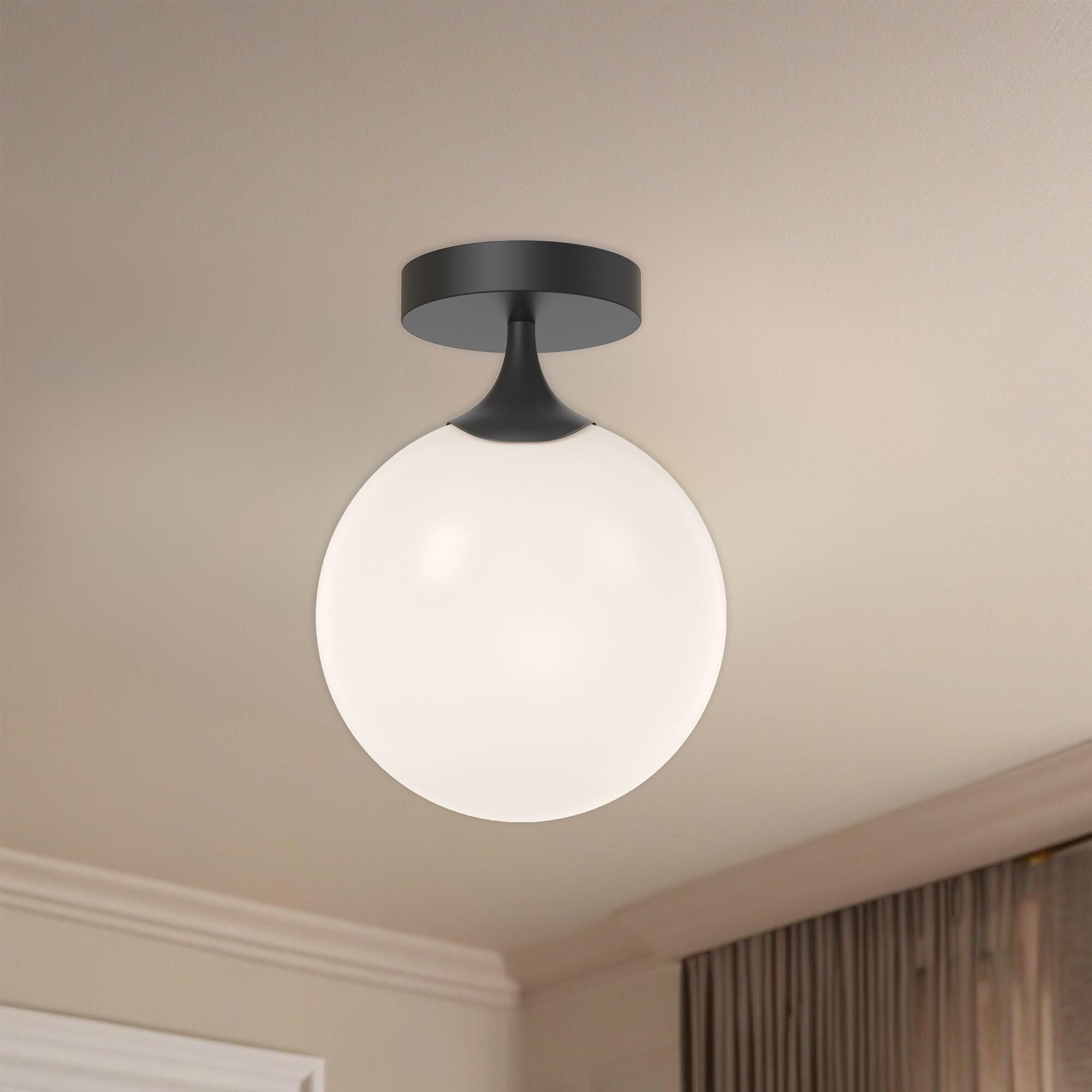 Nouveau 1 Light Flush Mount by Alora Mood