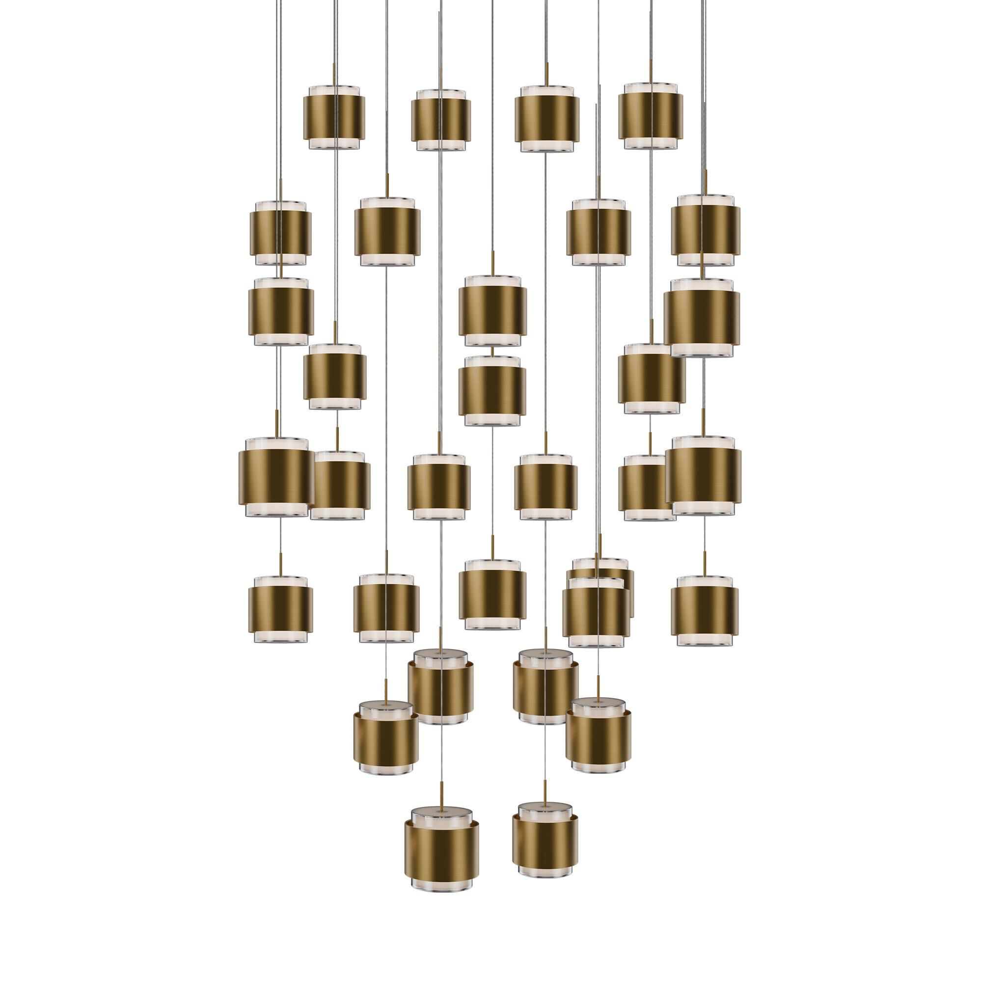 Banded 36 Inch Multi Light Pendant by dweLED