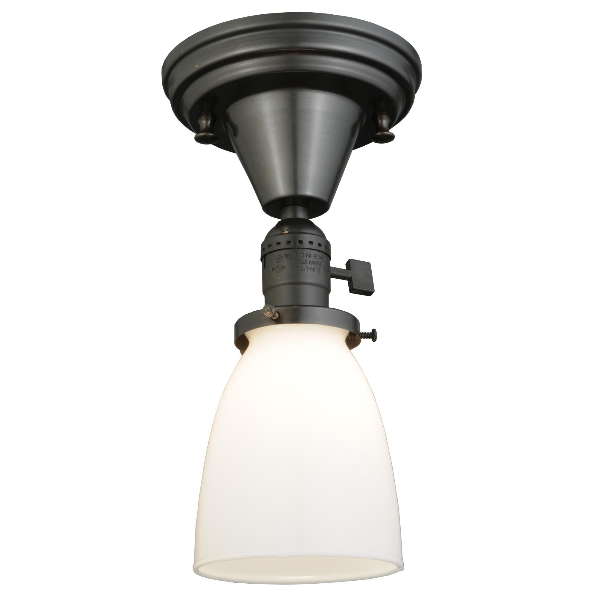 Chelsea Paddle Socket 5 Inch 1 Light Flush Mount by Meyda Lighting