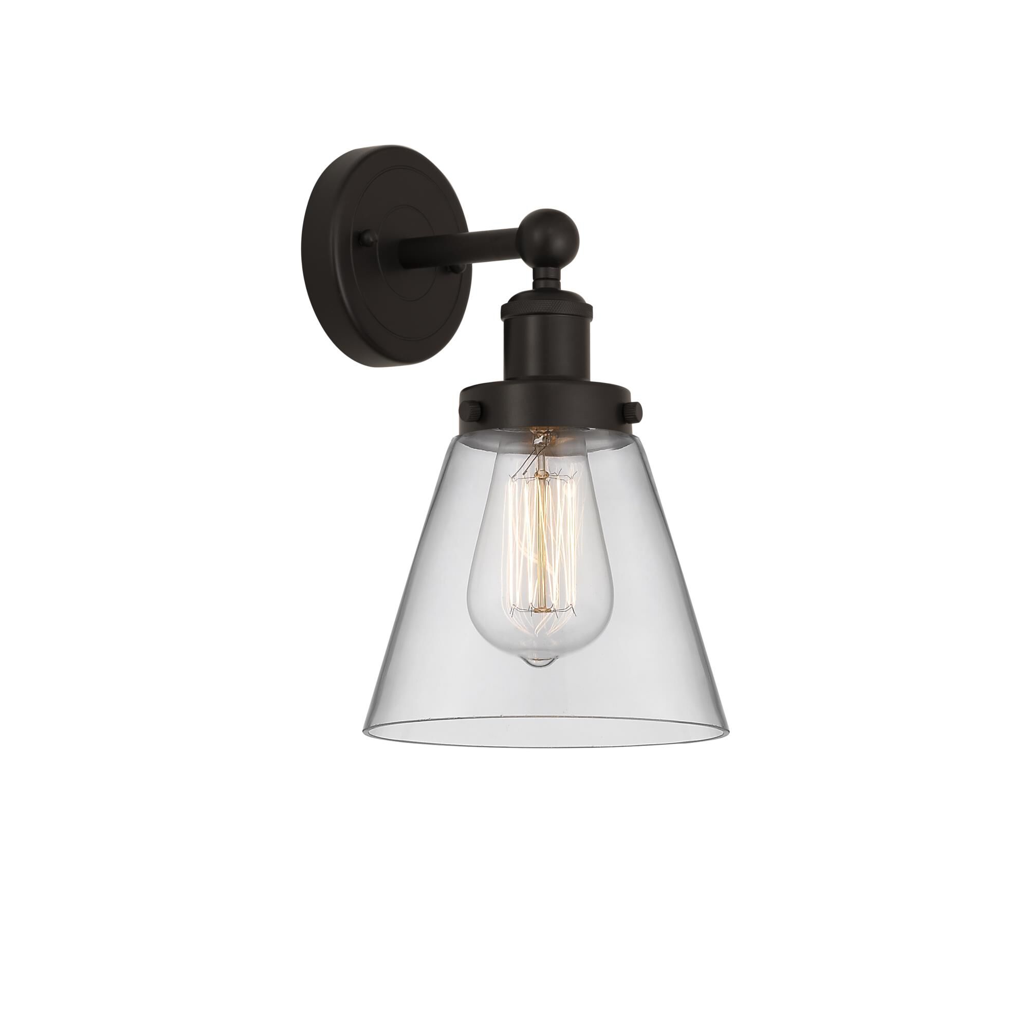Shown in Oil Rubbed Bronze, Clear finish and Clear glass and Clear Glass shade
