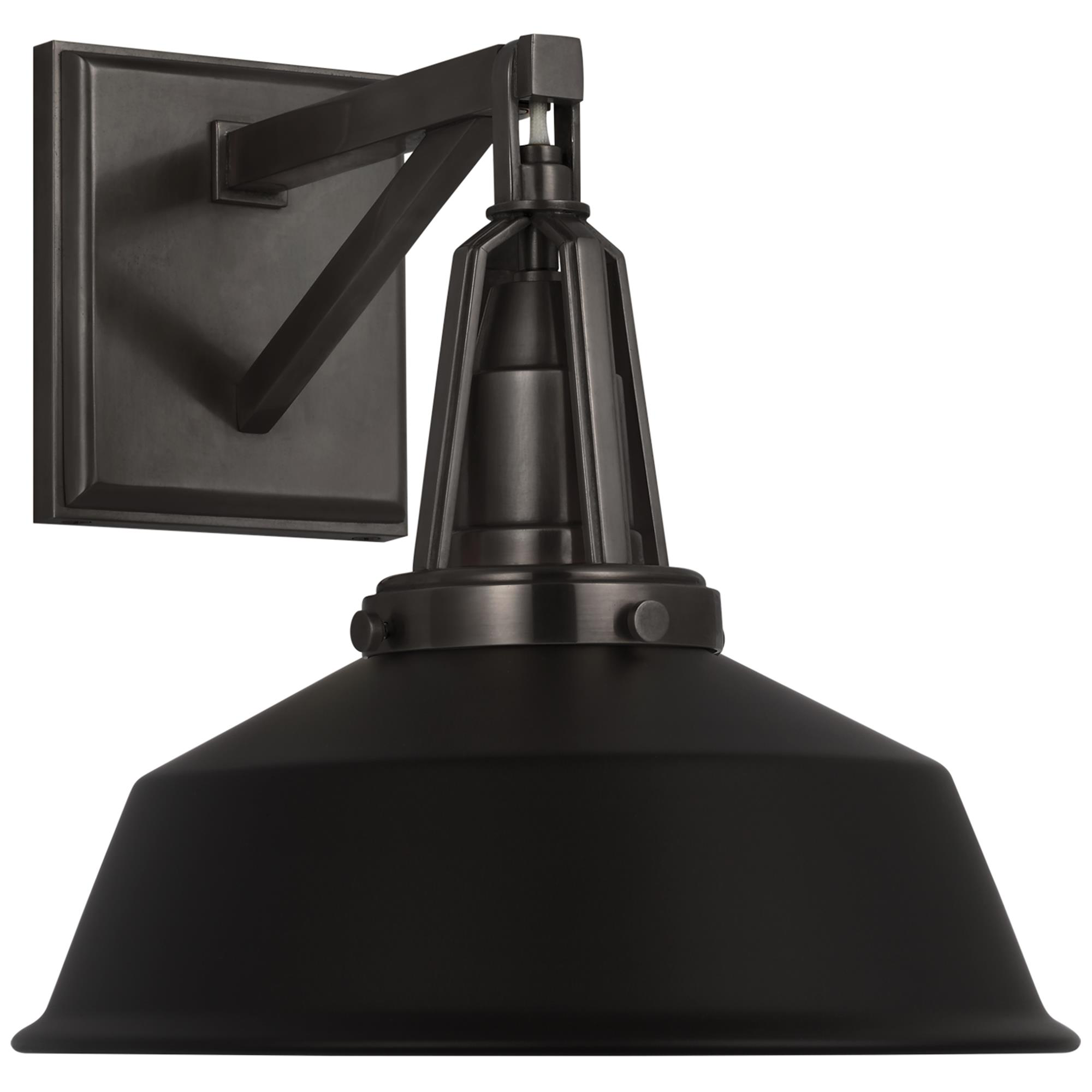 Shown in Bronze finish and Matte Black shade