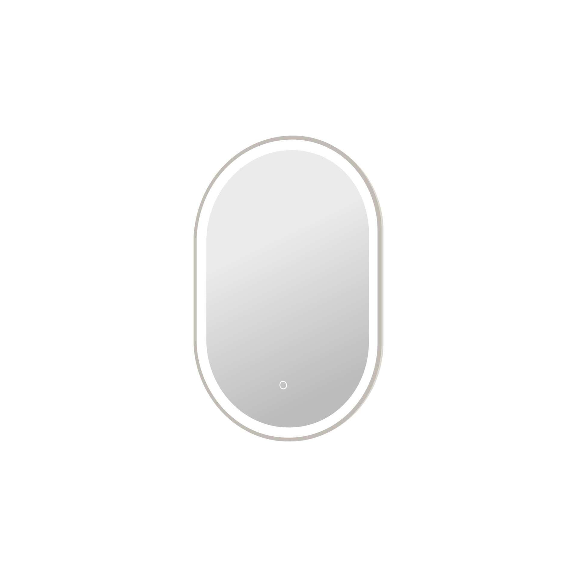 Harmoni 30 Inch Oval LED Lighted Mirror by Elegant Decor