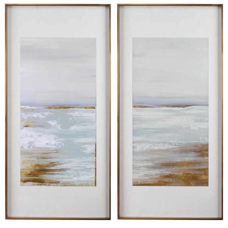 Uttermost Coastline Framed Prints, S/2 Print by Uttermost