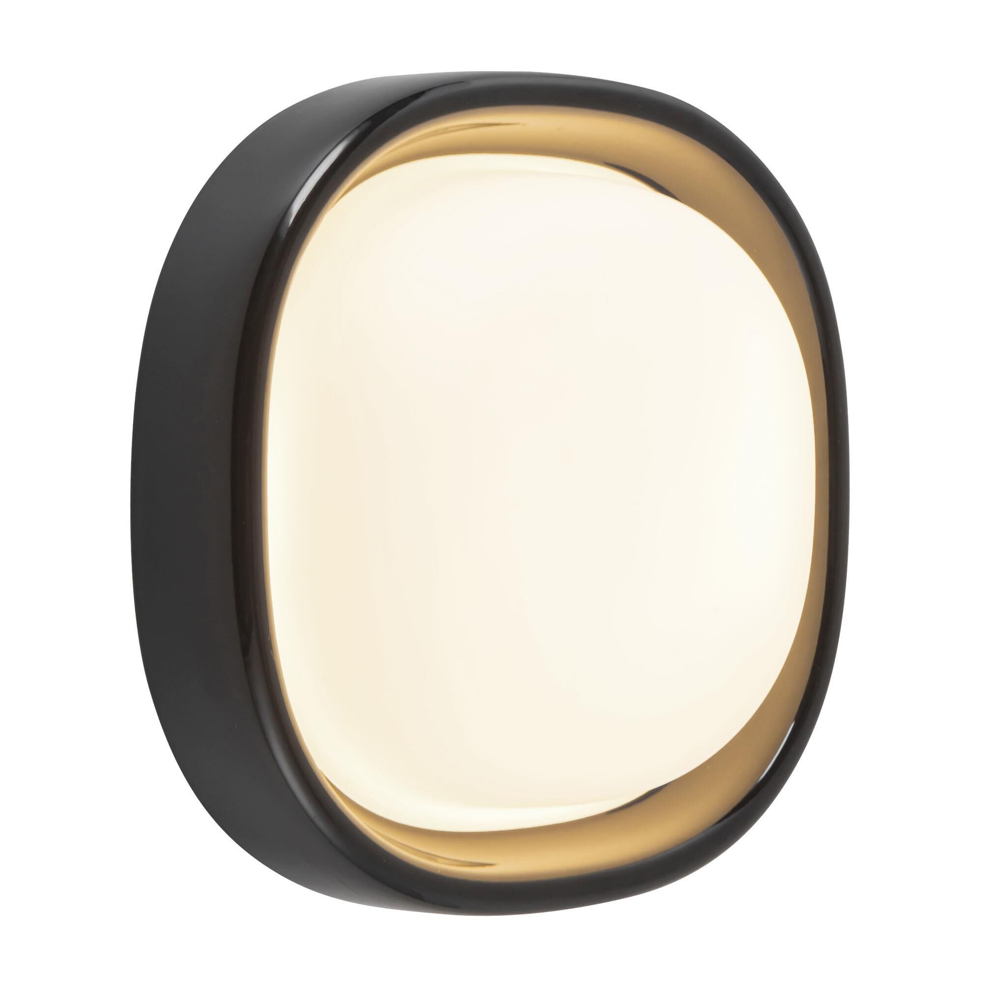 Shown in Glossy Black finish and Matte Opal glass