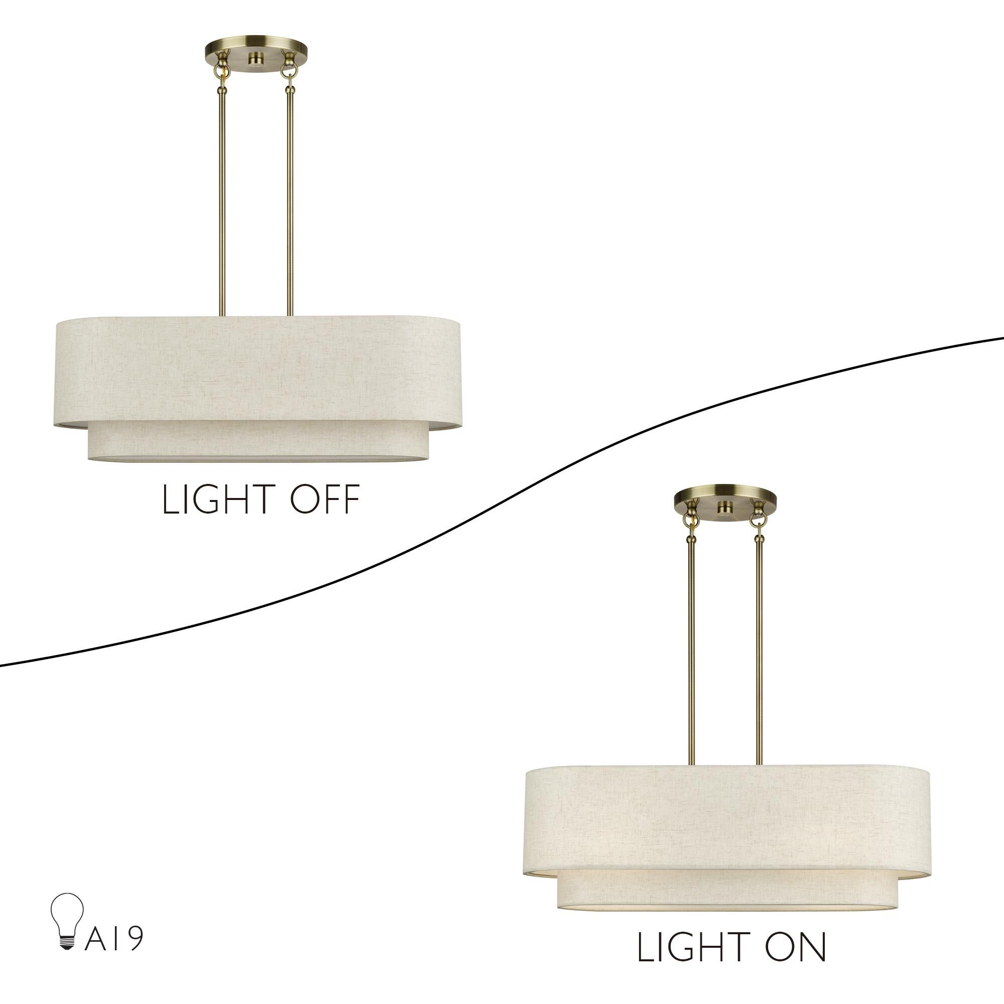 Manorwood 30 Inch Linear Suspension Light by Livex Lighting