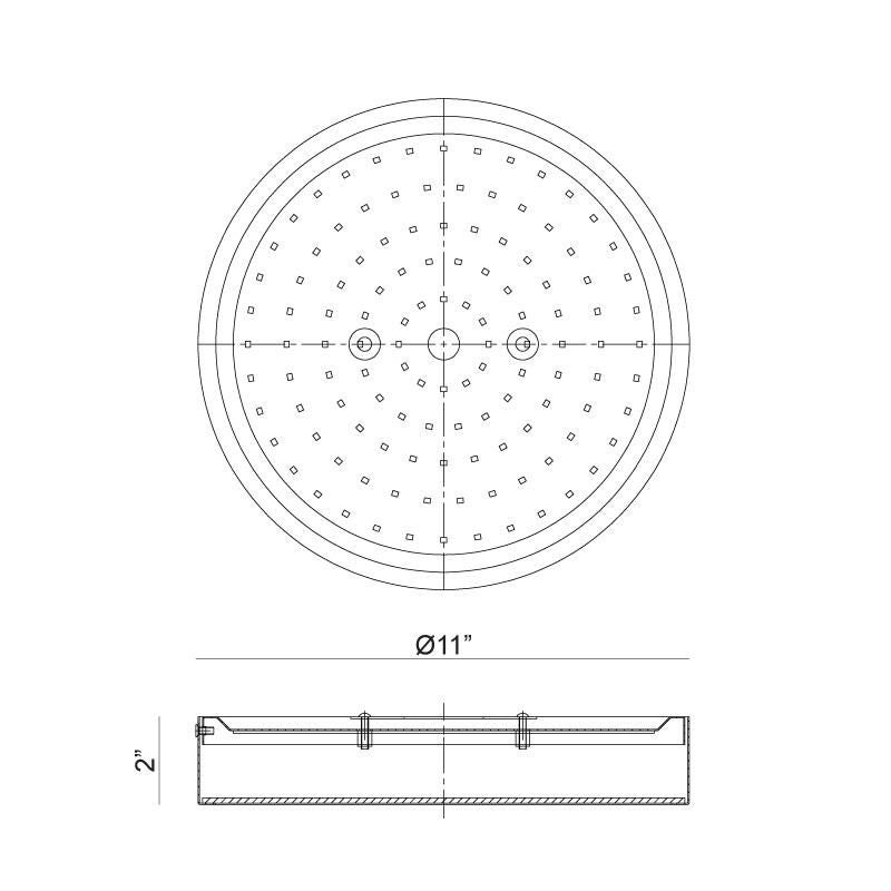 Plato 1 Light Flush Mount by Matteo Lighting