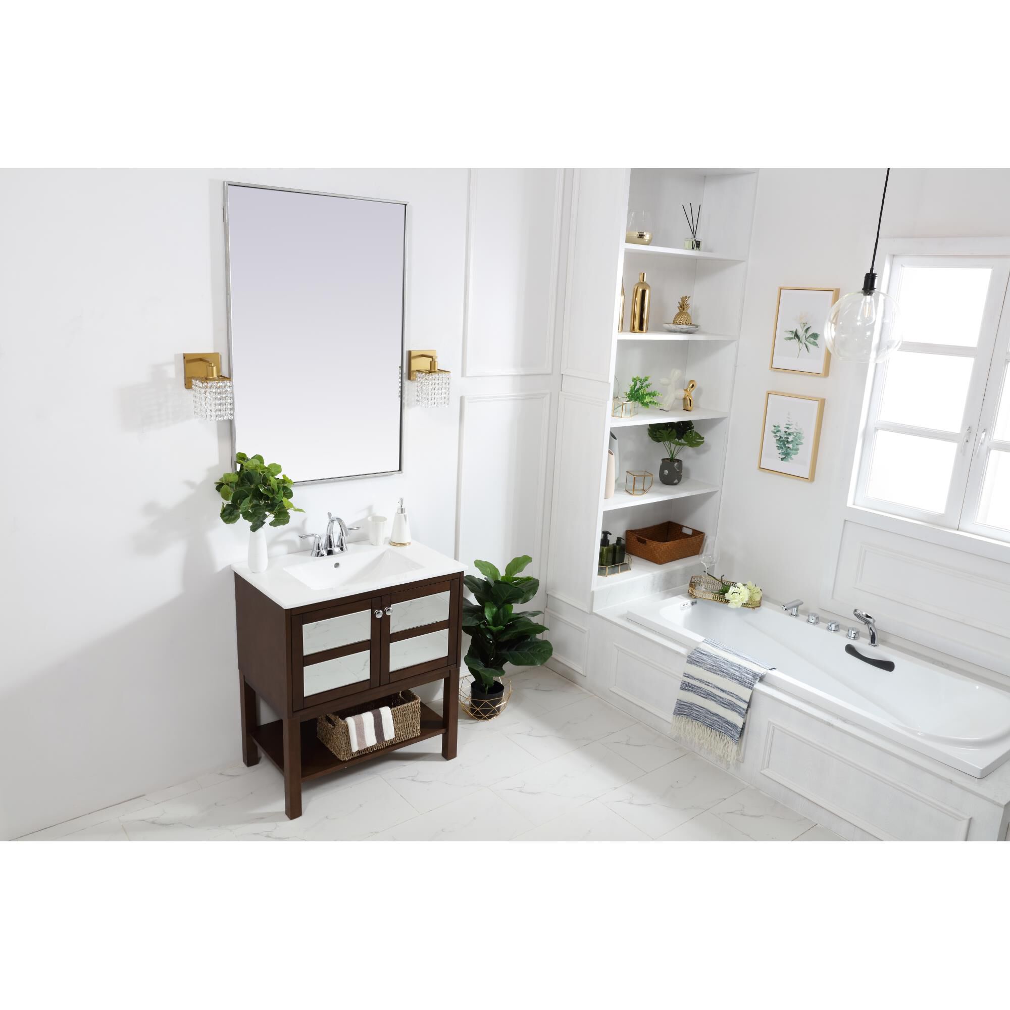 Shown in Antique Coffee finish