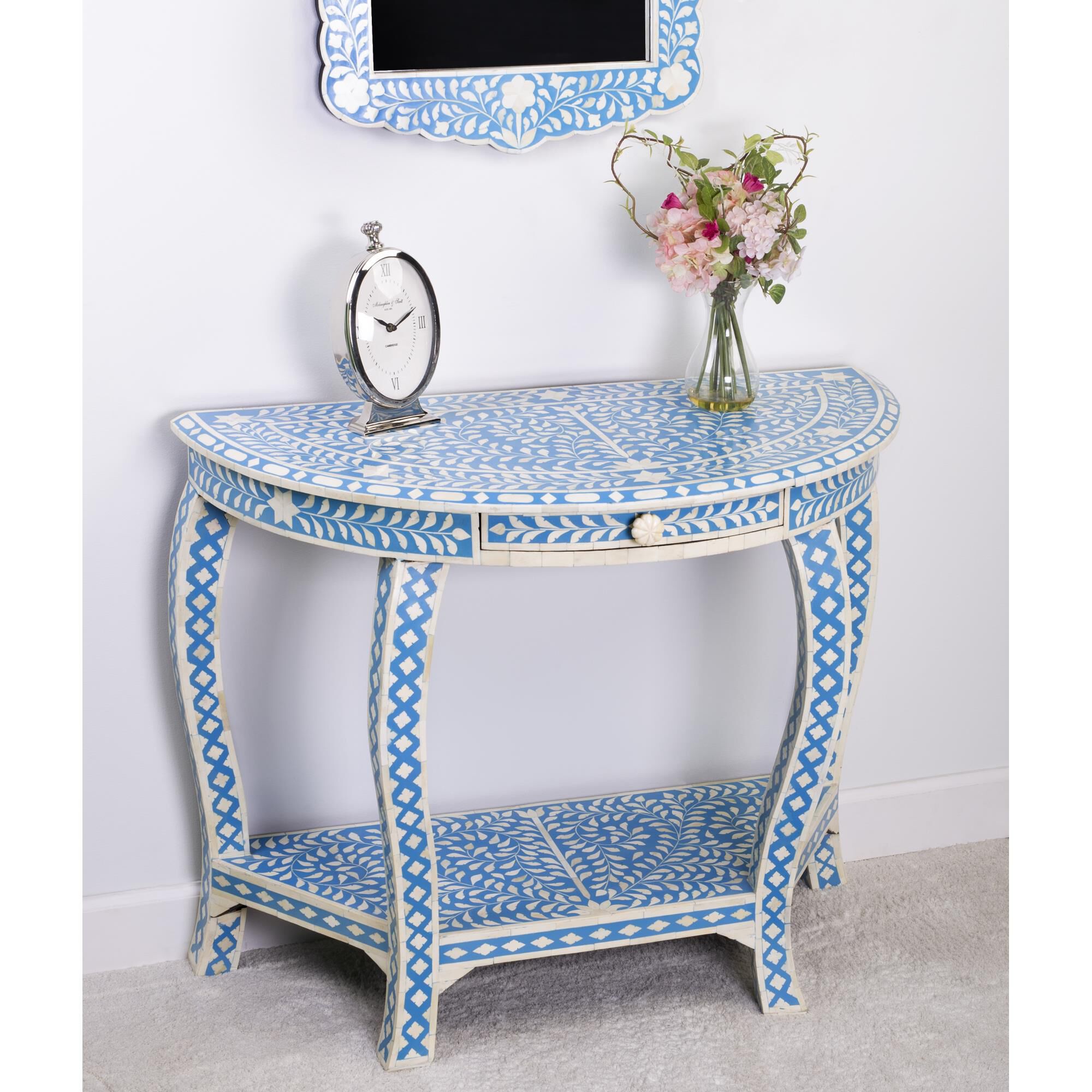 Bone Inlay Console Table by Butler Specialty Company