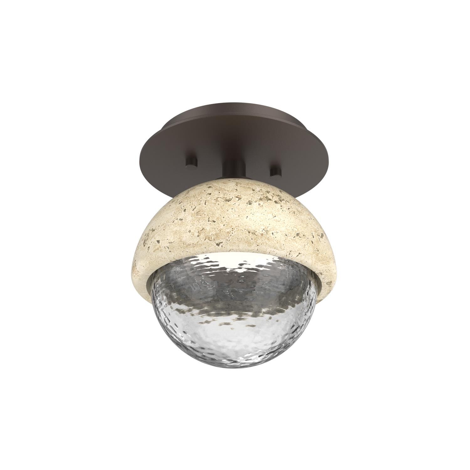 Levi Wilson Cabochon 6 Inch Flush Mount by Hammerton Studio