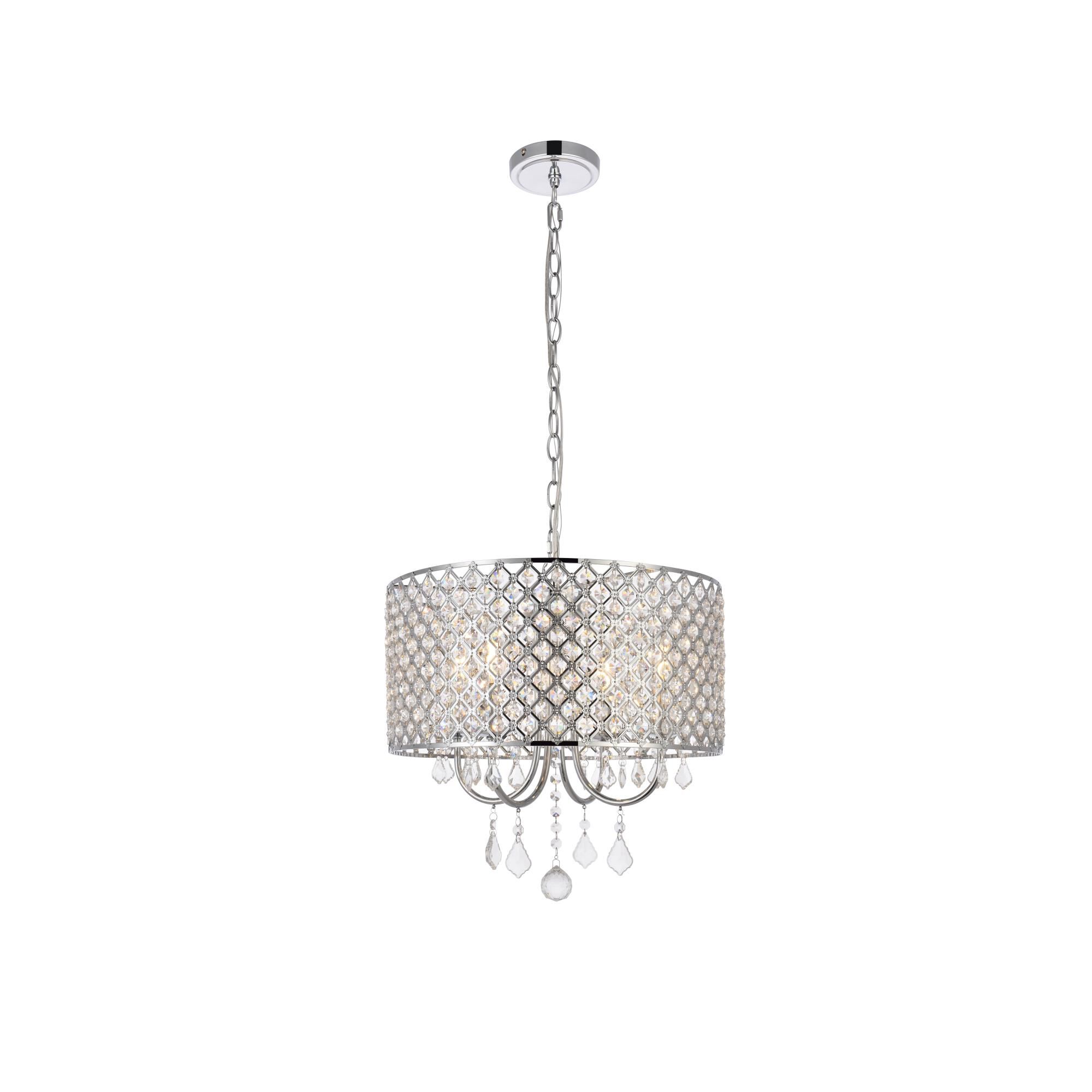 Elise 17 Inch 4 Light Mini Chandelier by Elegant Lighting