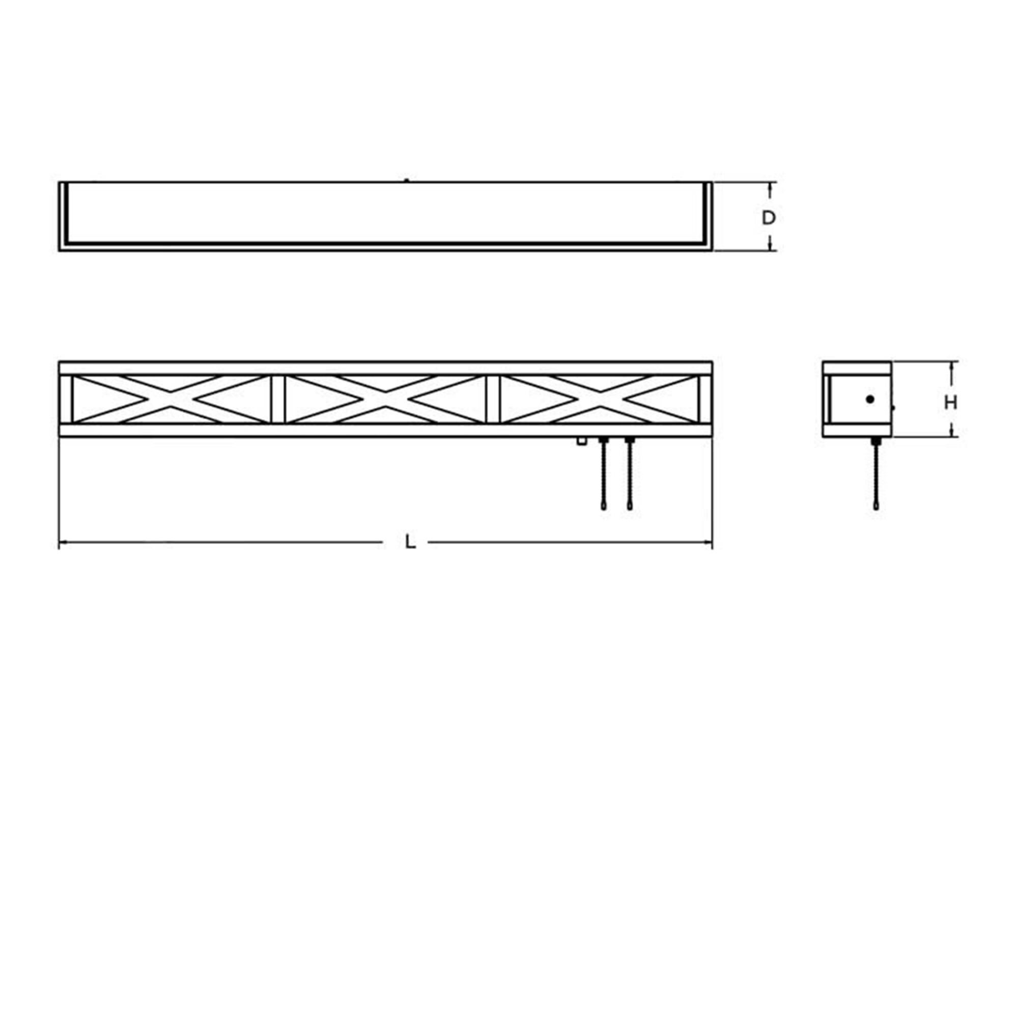 Shown in Distressed Grey finish and White Acrylic glass and No Accent accent