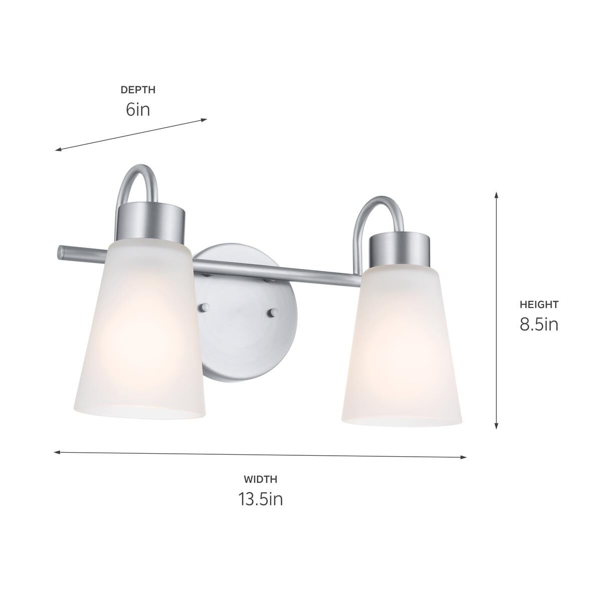 Shown in Brushed Nickel finish and Clear glass