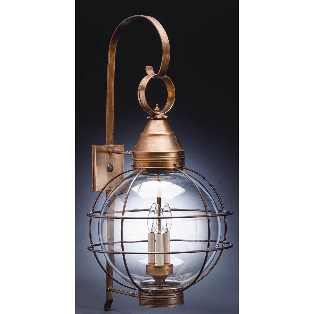 Onion 35 Inch Tall 3 Light Outdoor Wall Light by Northeast Lantern