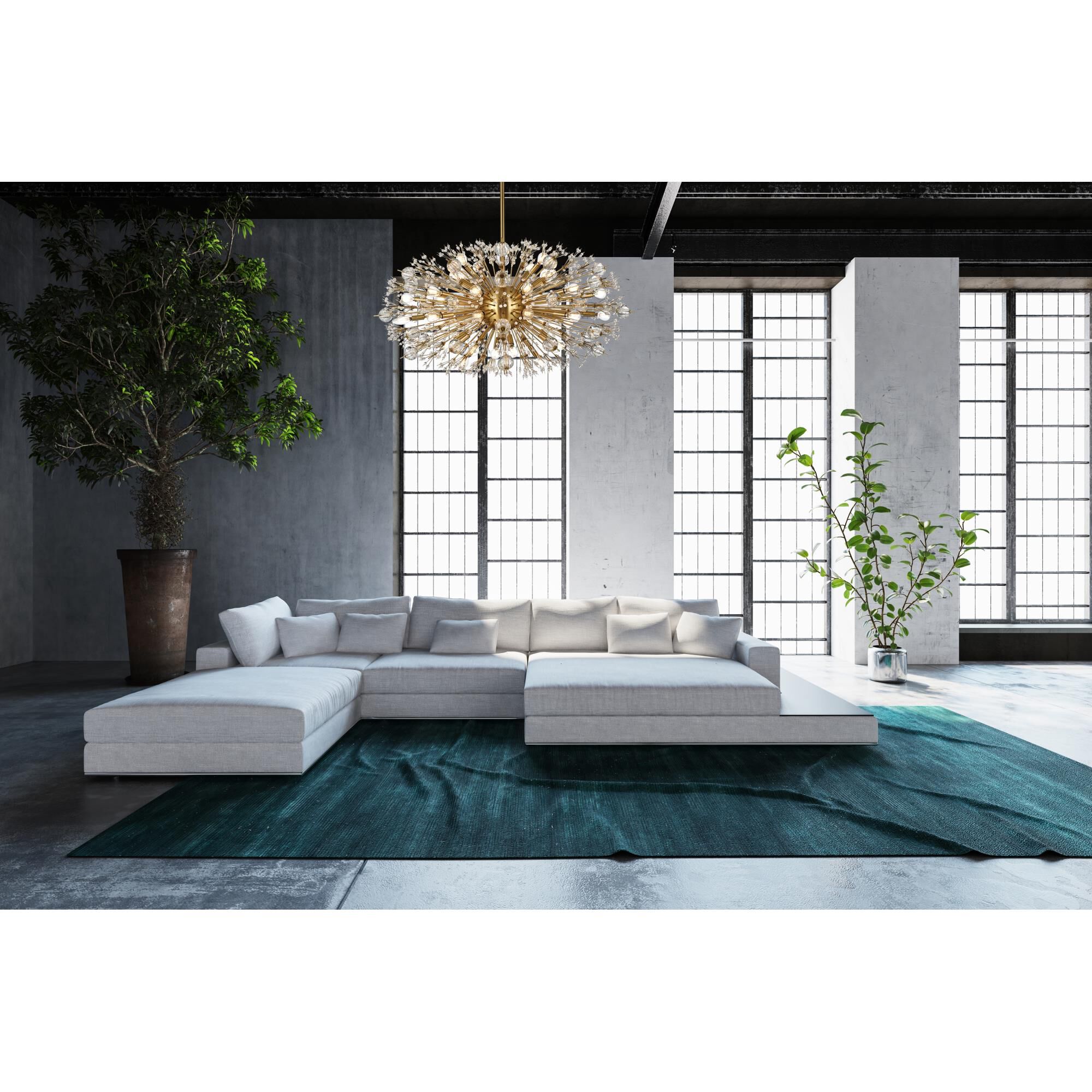 Vera 42 Inch Large Pendant by Elegant Lighting