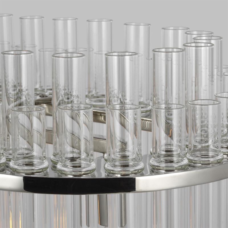 Chapman & Myers Beckett Medium Linear Chandelier by Visual Comfort Studio