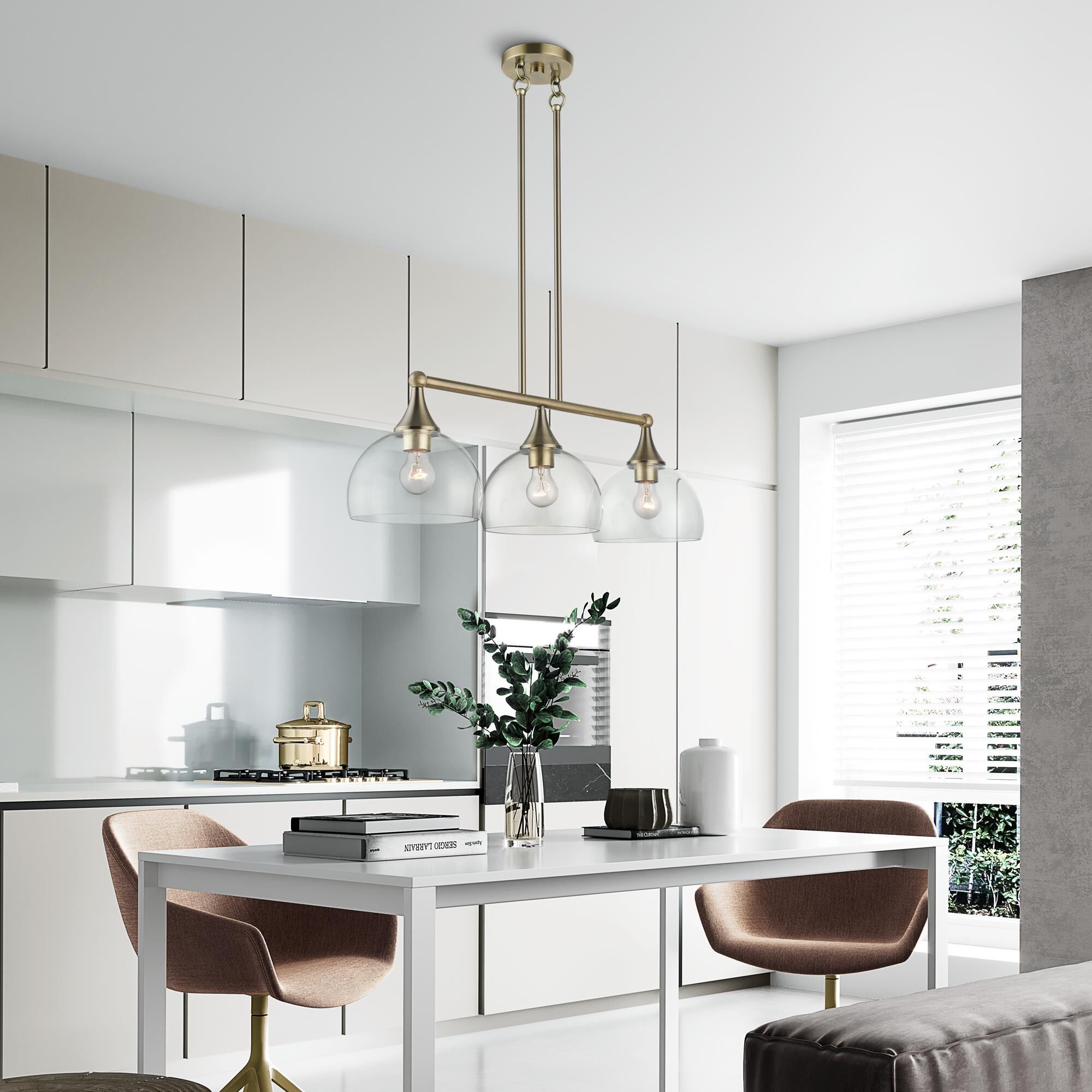 Glendon 30 Inch 3 Light Linear Suspension Light by Livex Lighting