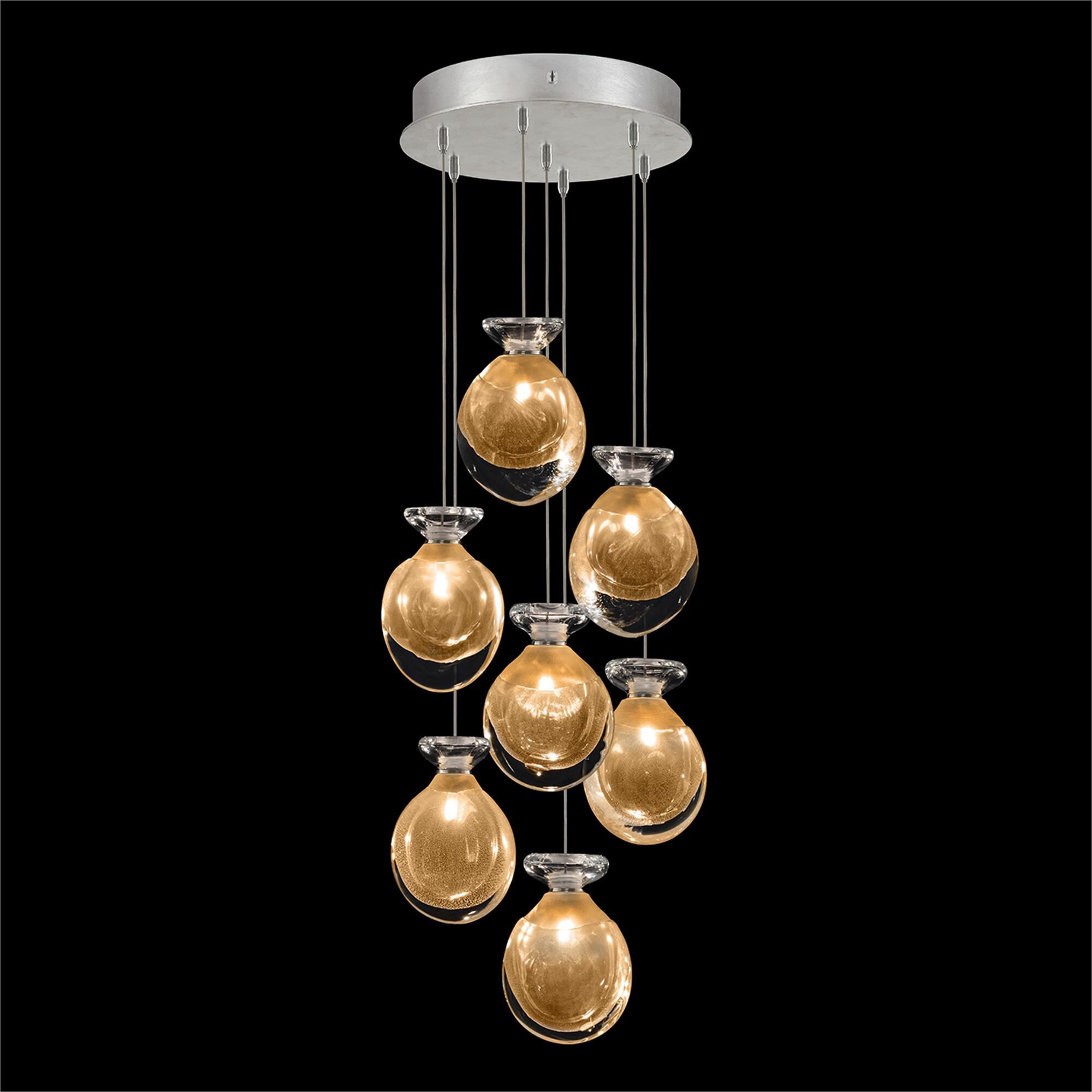 Shown in Silver finish and Gold Round glass