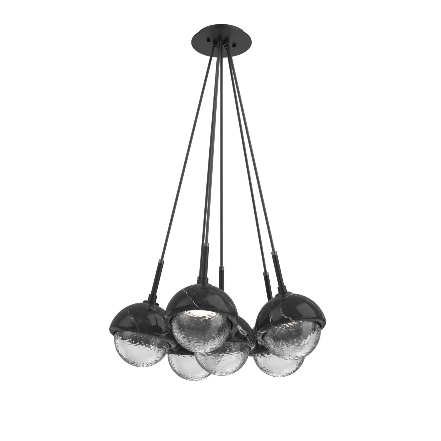 Levi Wilson Cabochon 19 Inch Multi Pendant Light by Hammerton Studio