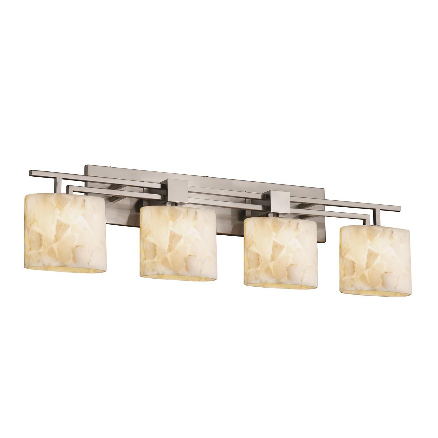 Alabaster Rocks! 36 Inch 4 Light Bath Vanity Light by Justice Design Group