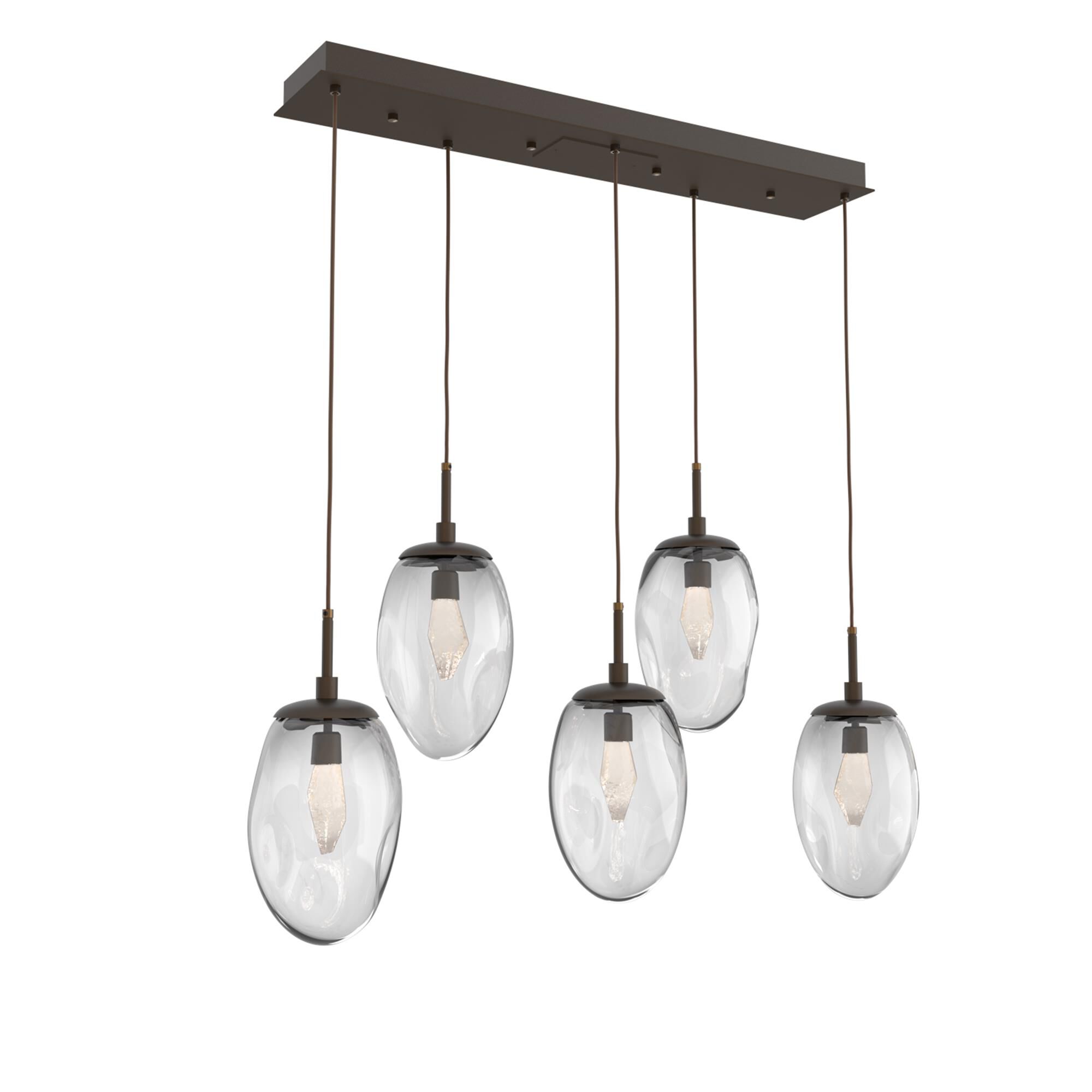 Shown in Flat Bronze finish and Geo Inner Clear Outer glass