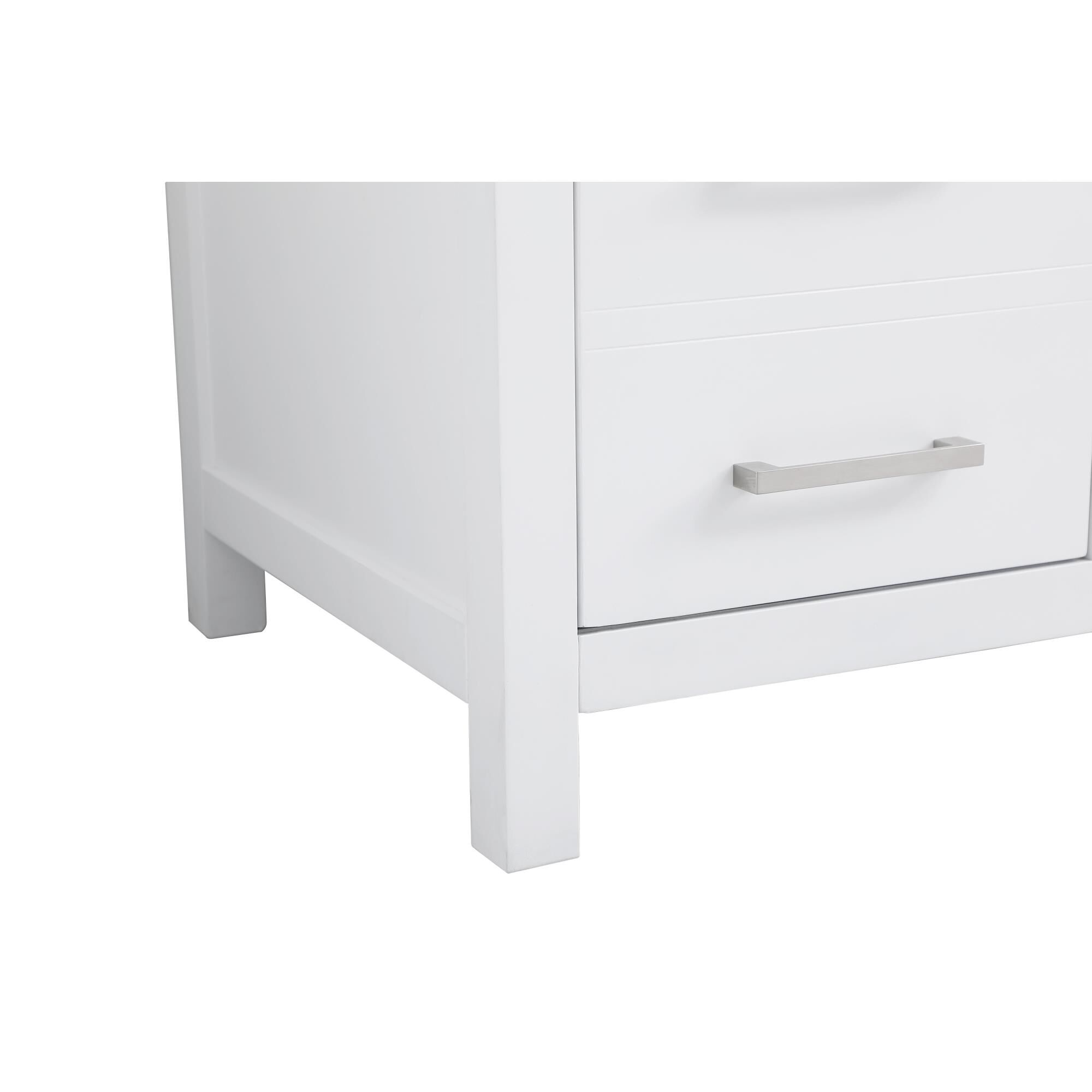 Shown in White finish