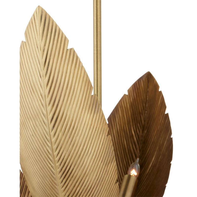 Bird Of Paradise 6 Light Chandelier by Currey and Company